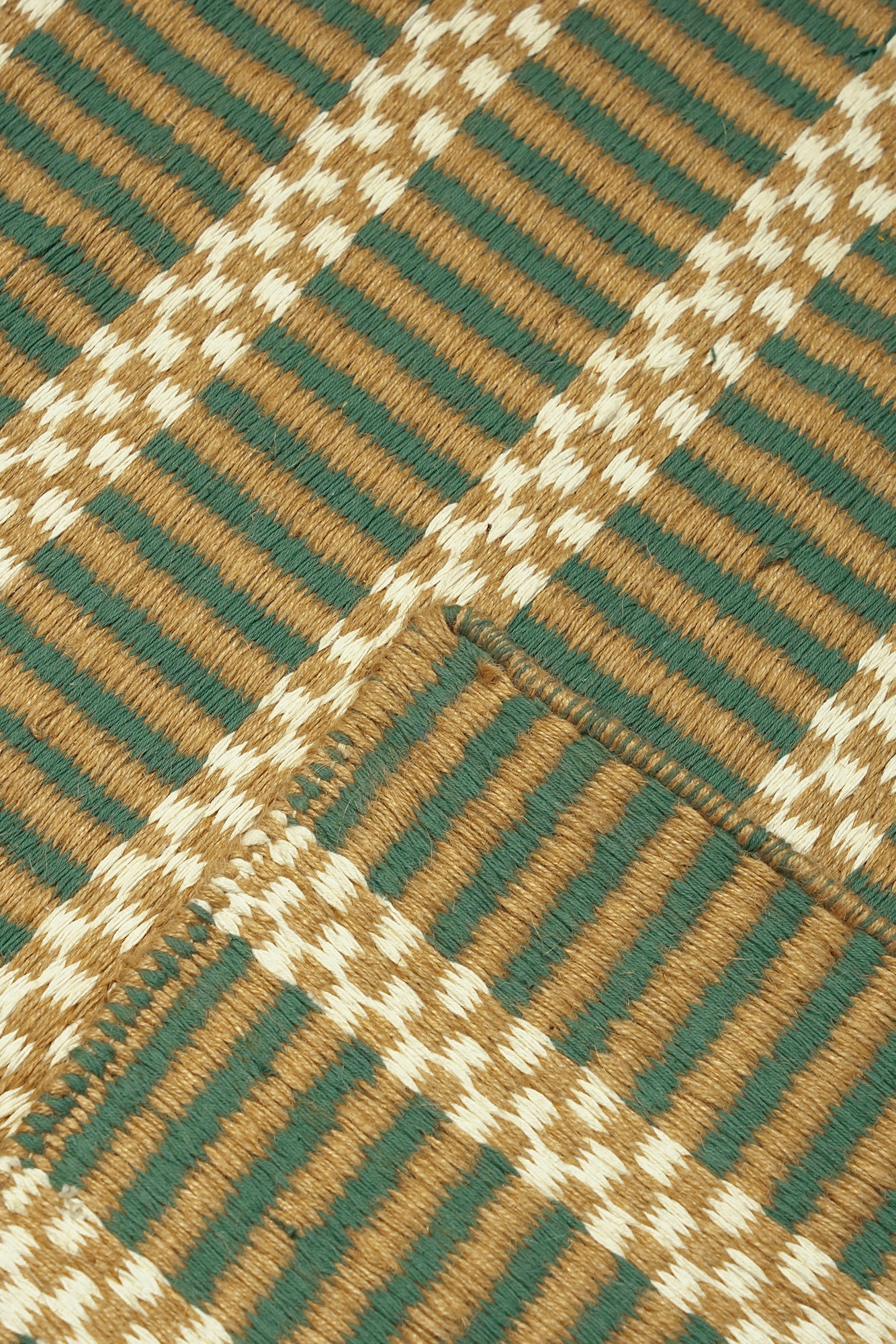 Sage Stripe Handwoven Jute Rug