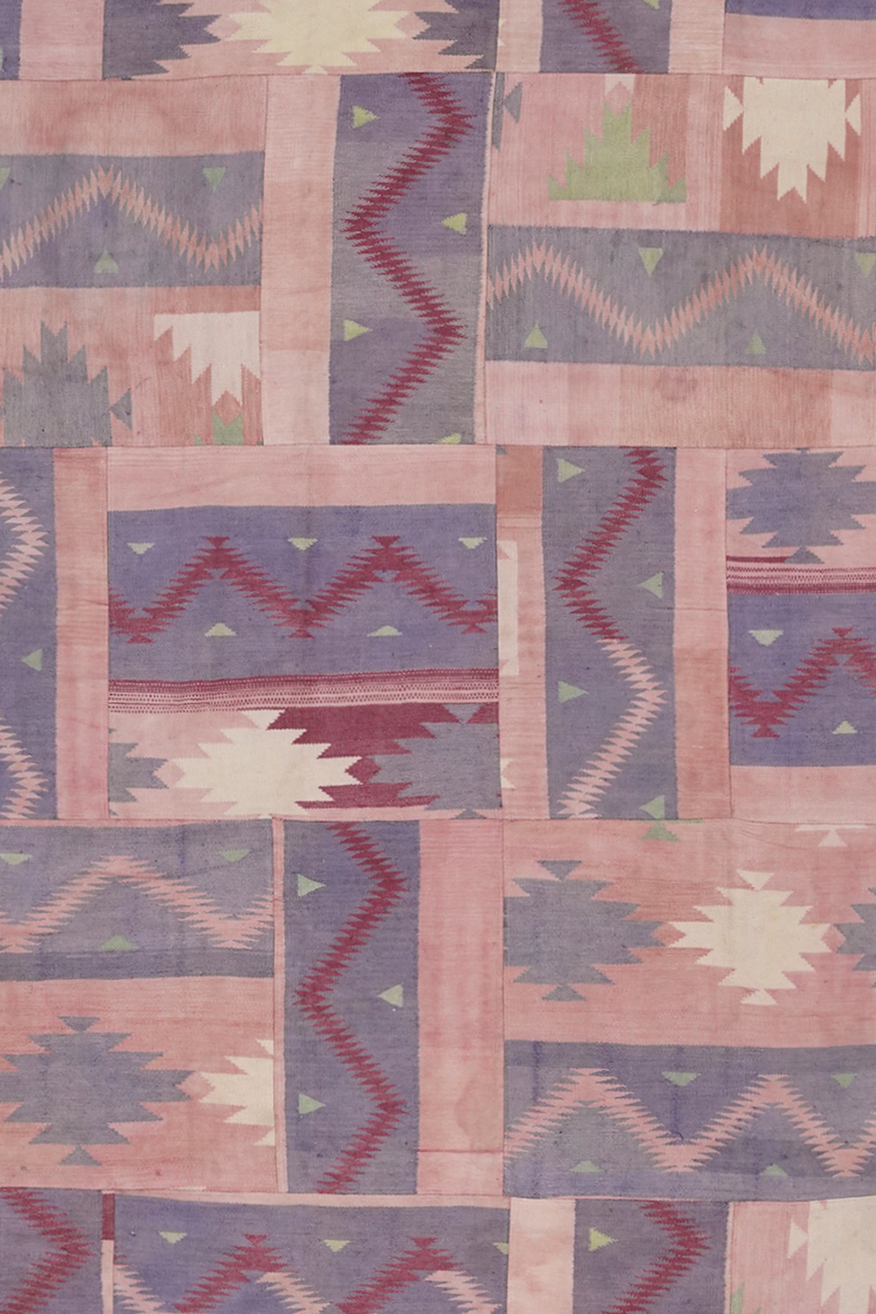 Abstract Stripe Patchwork Stripe Rug