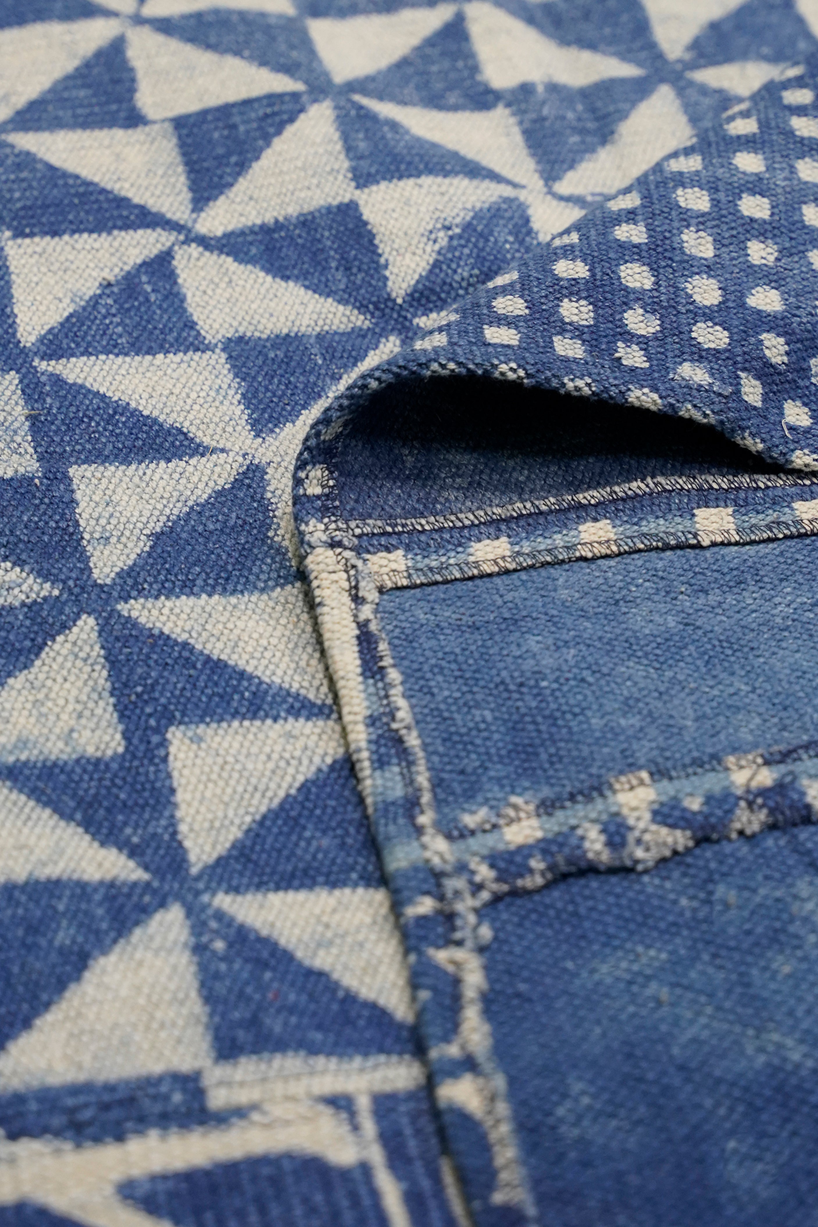Indigo Mosaic Patchwork Rug