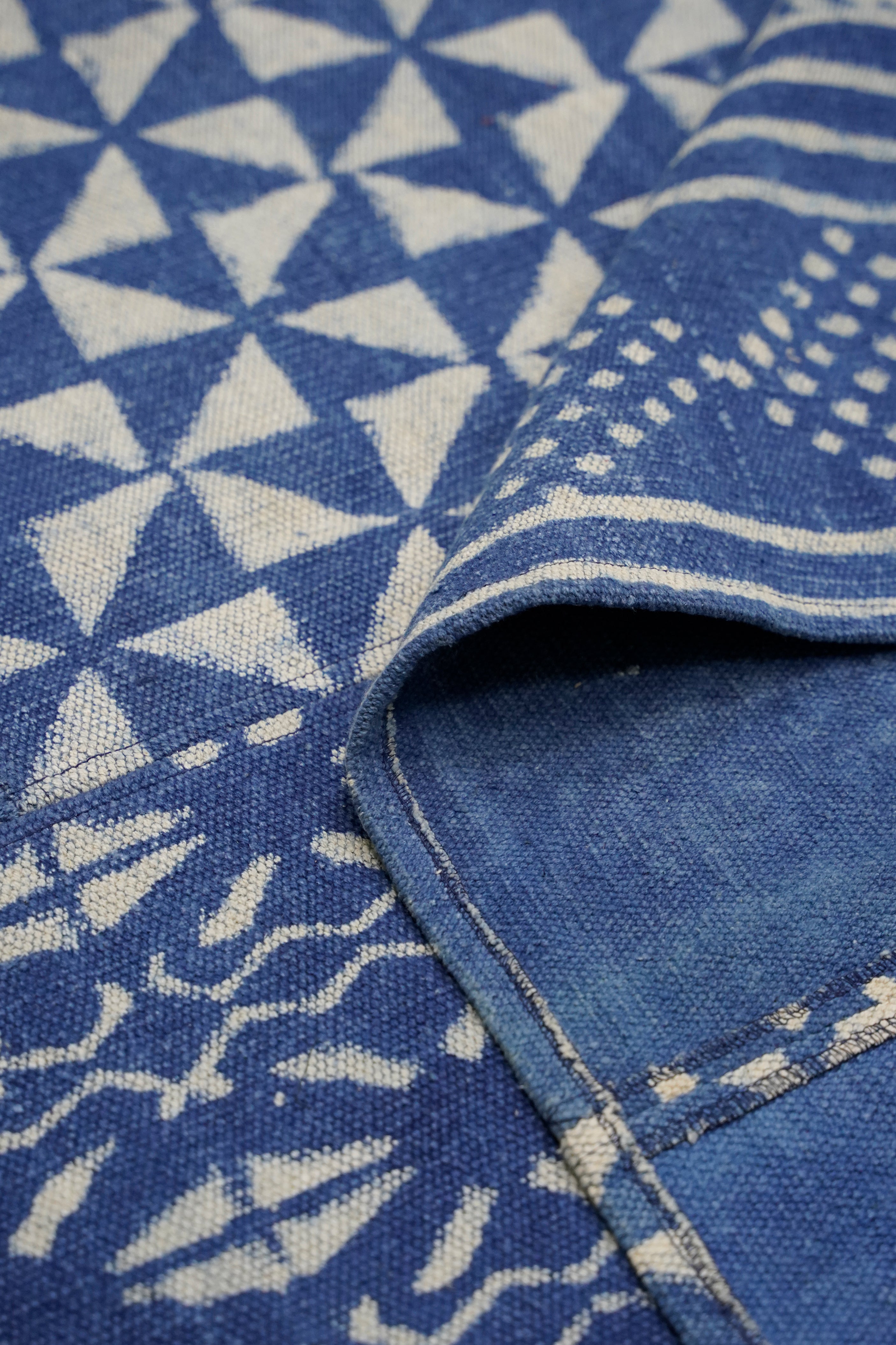 Contemporary Cotton Patchwork Rug