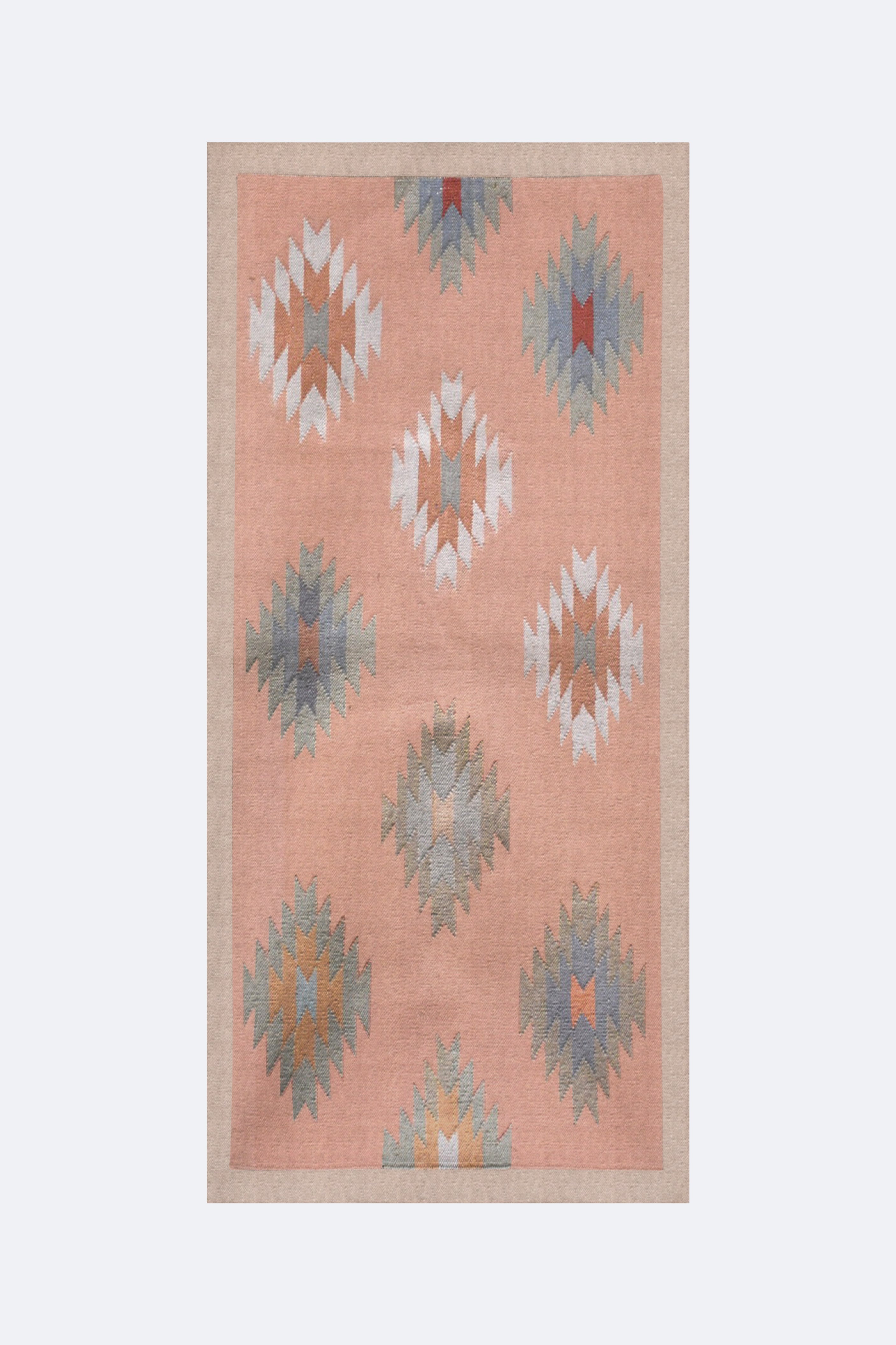 Blush Ikat Handwoven Cotton Runner