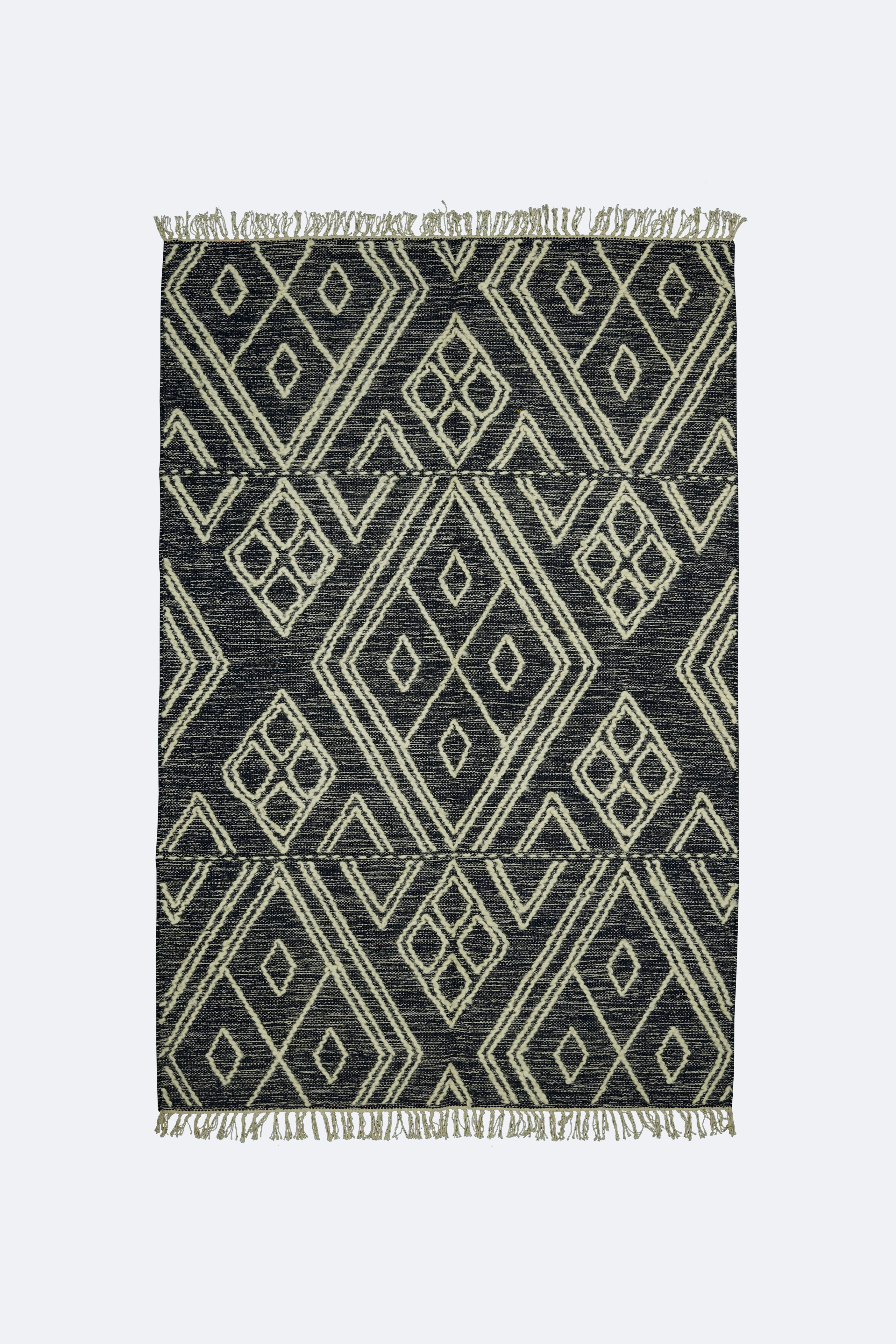 Midnight Diamond Moroccan Pile Rug
