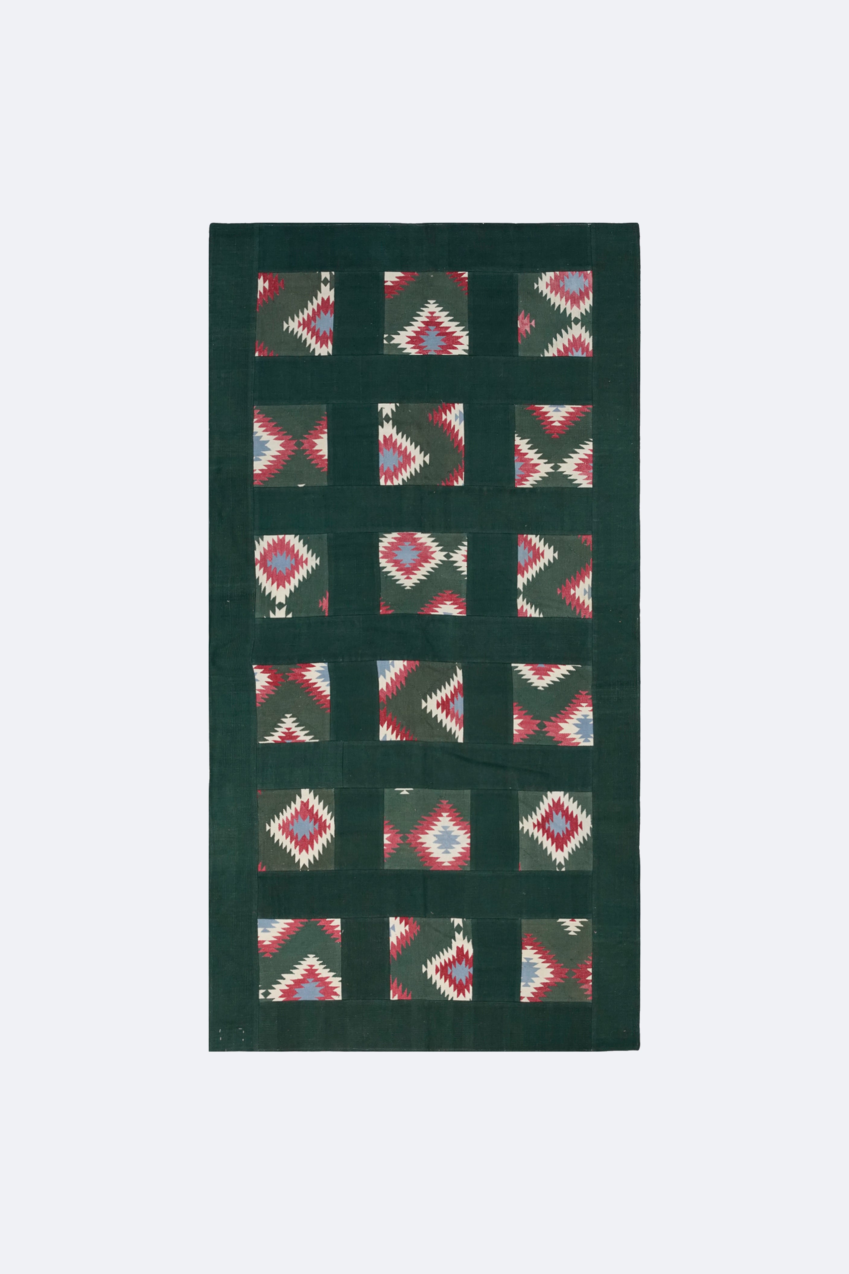 Tiled Geometric Patchwork Rug