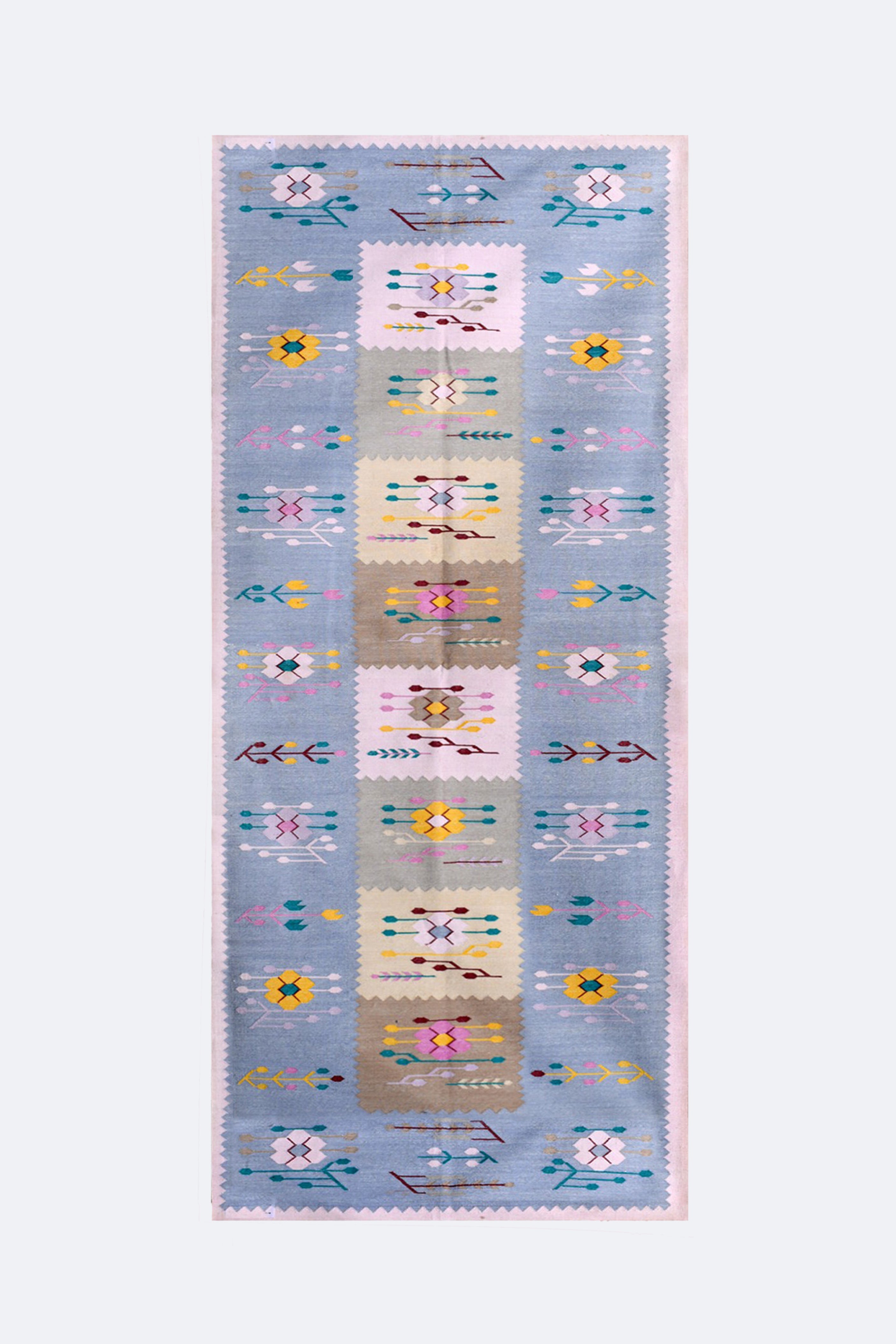 Pastel Harmony Handwoven Cotton Runner