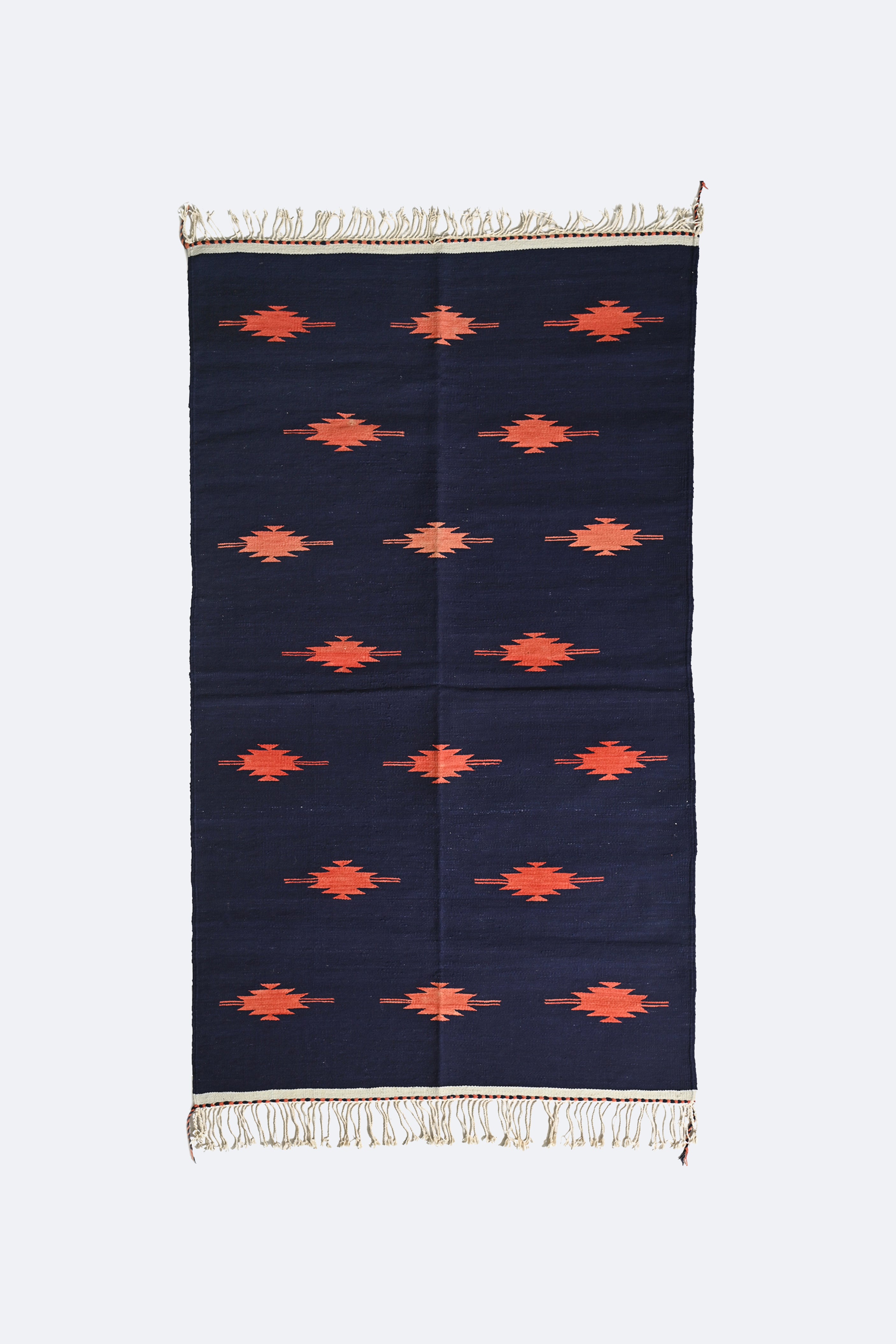 Navy Flame Punjabi Dhurrie