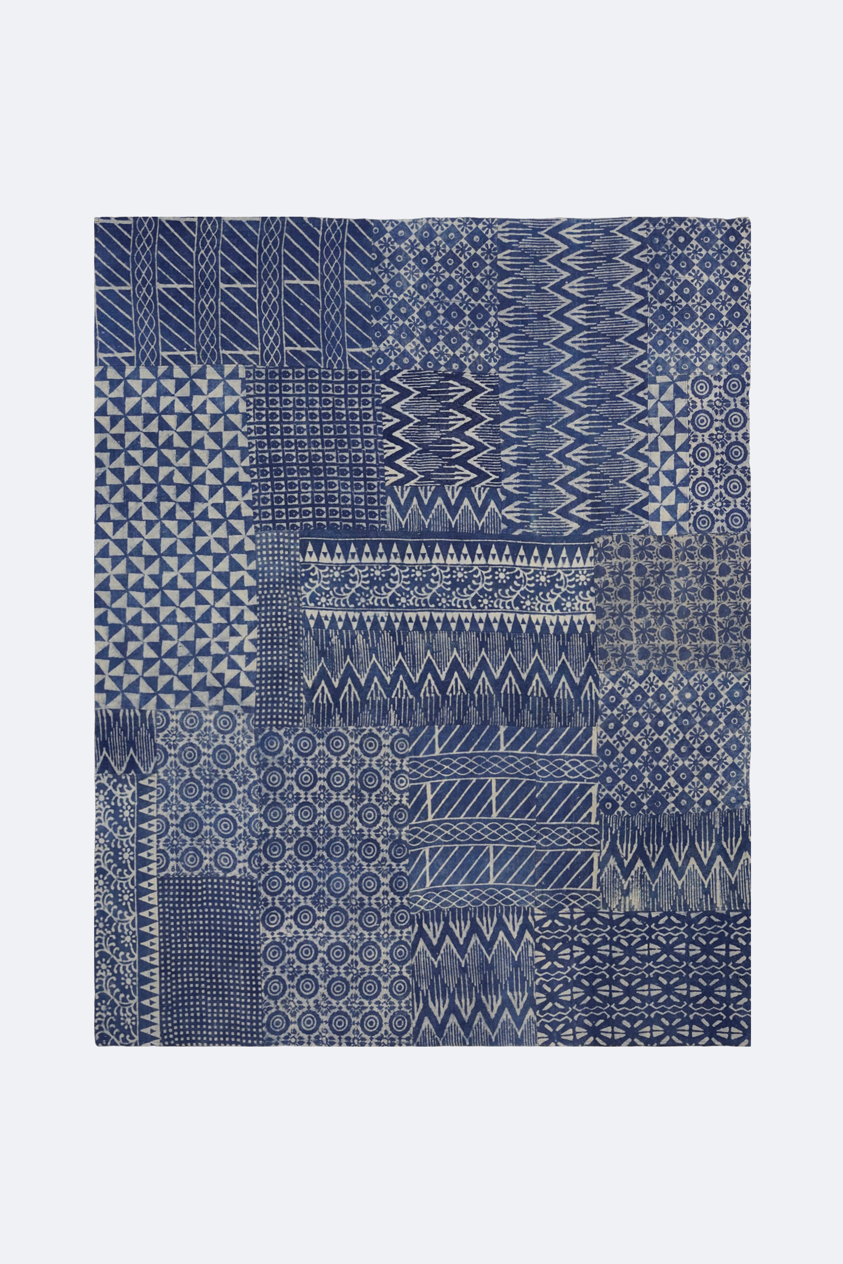 Abstract Mosaic Patchwork Rug