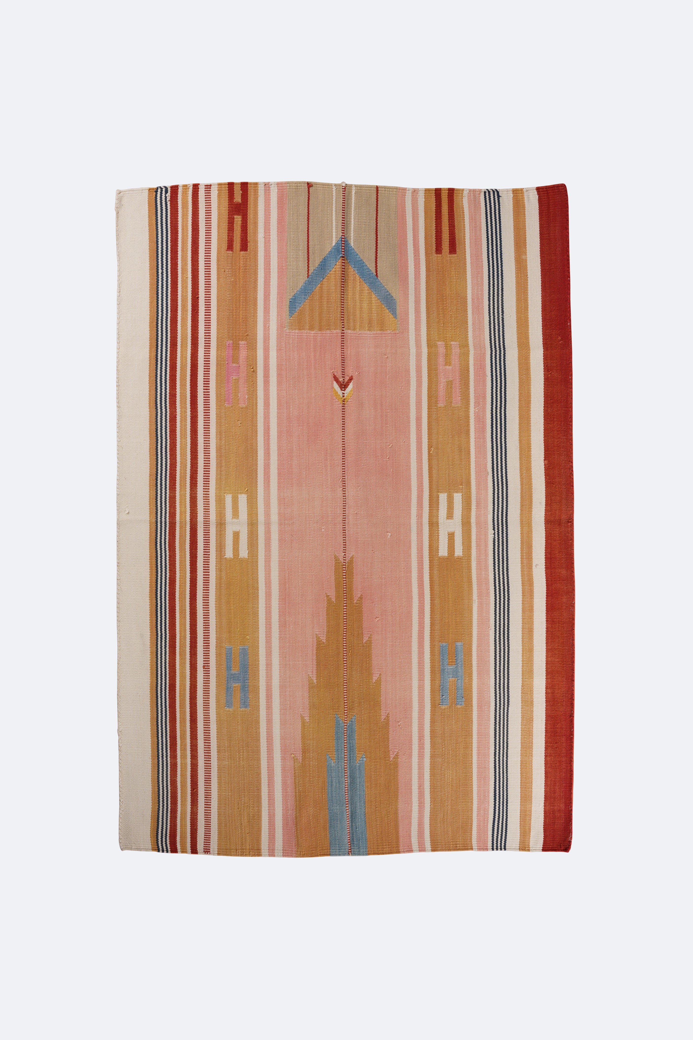 Golden Horizon Cotton Handwoven Muslim Prayer Rug