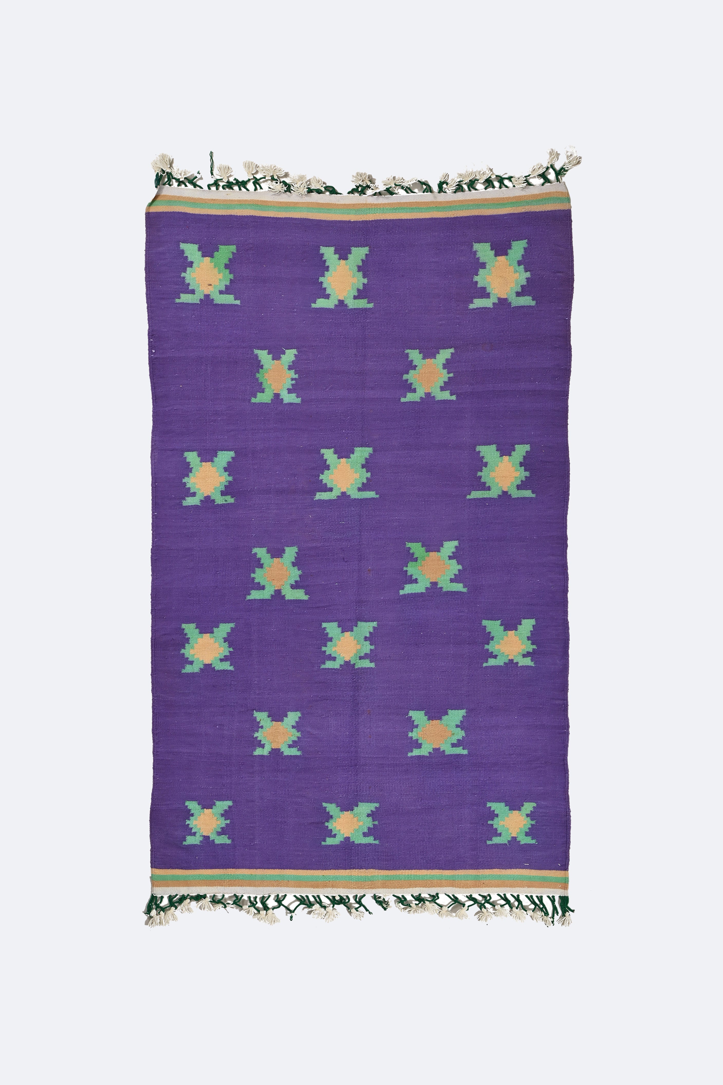 Lavender Blooms Punjabi Dhurrie