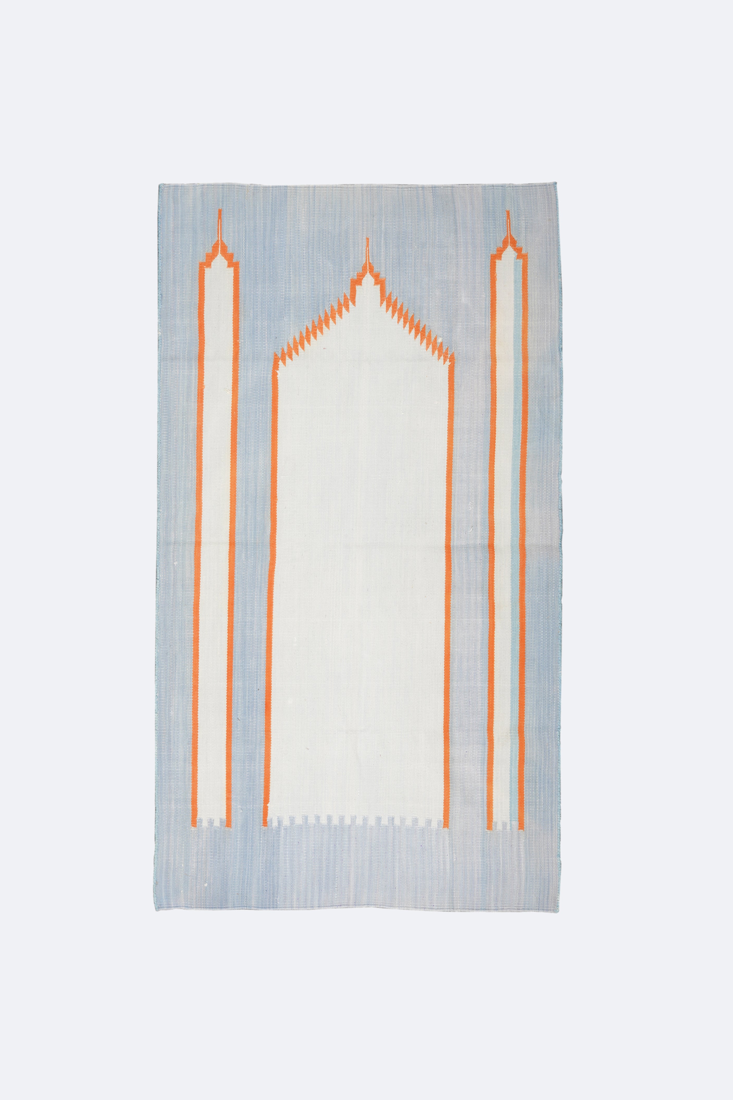 Amber Horizon Cotton Handwoven Muslim Prayer Rug