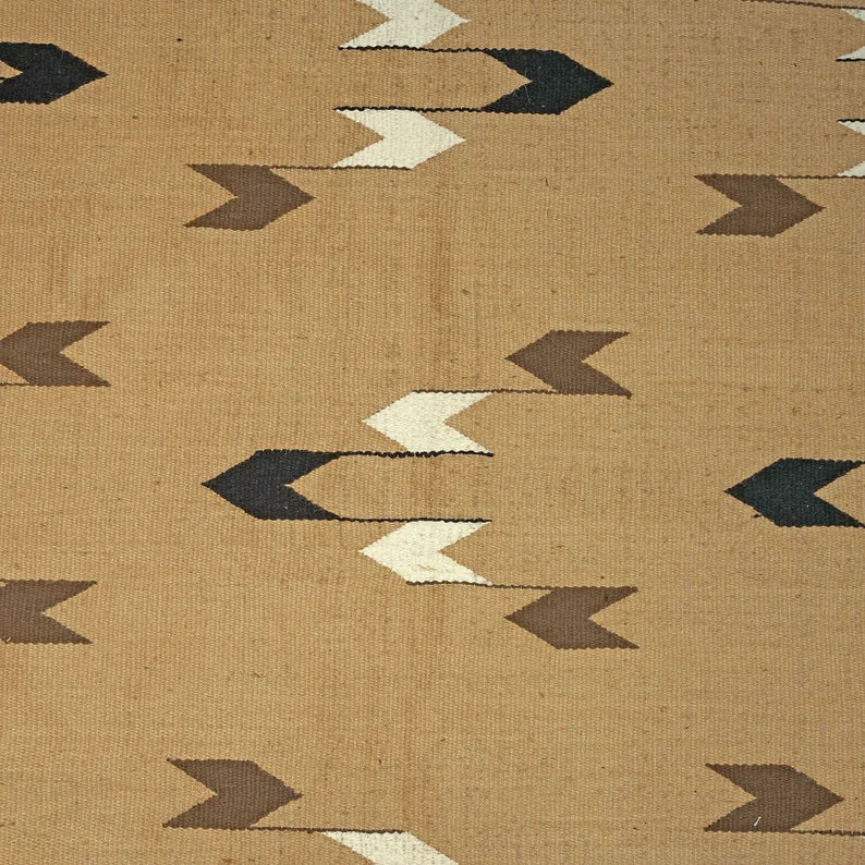 Tiled Design Jute Rug in Biege