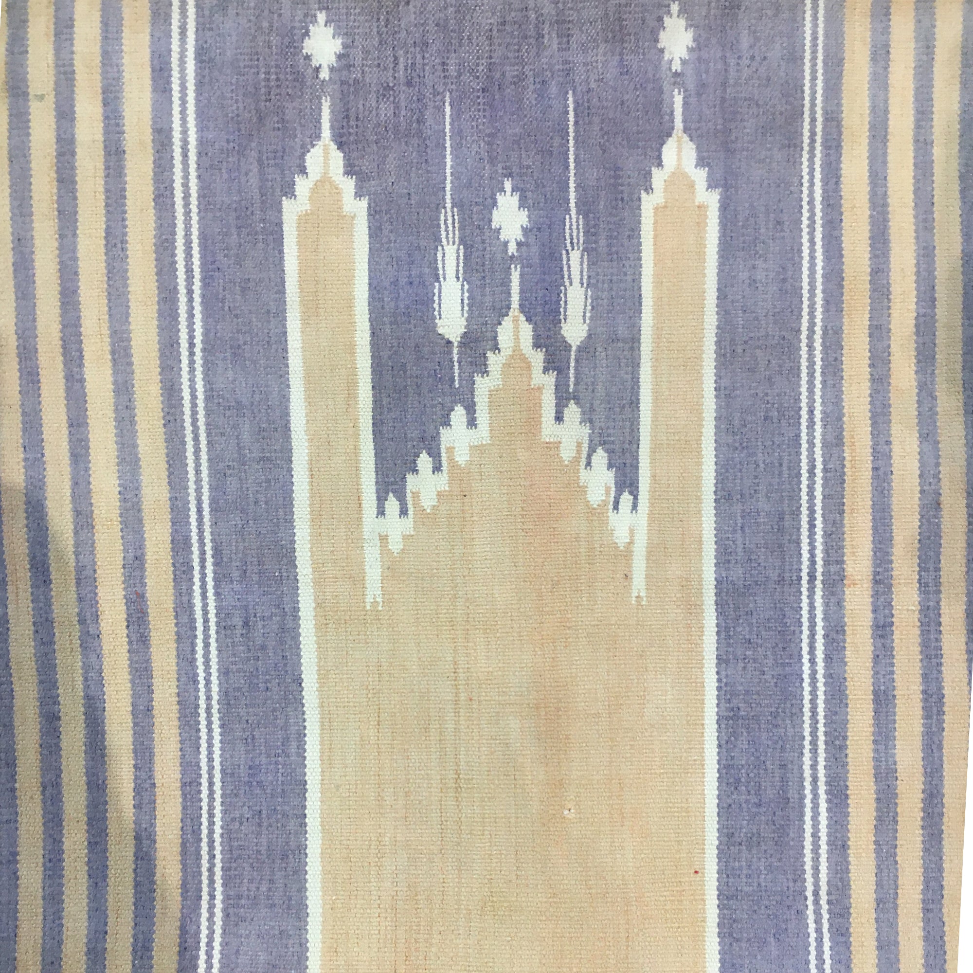 Jainamaz Prayer Rug in Sandy Purple and light beige