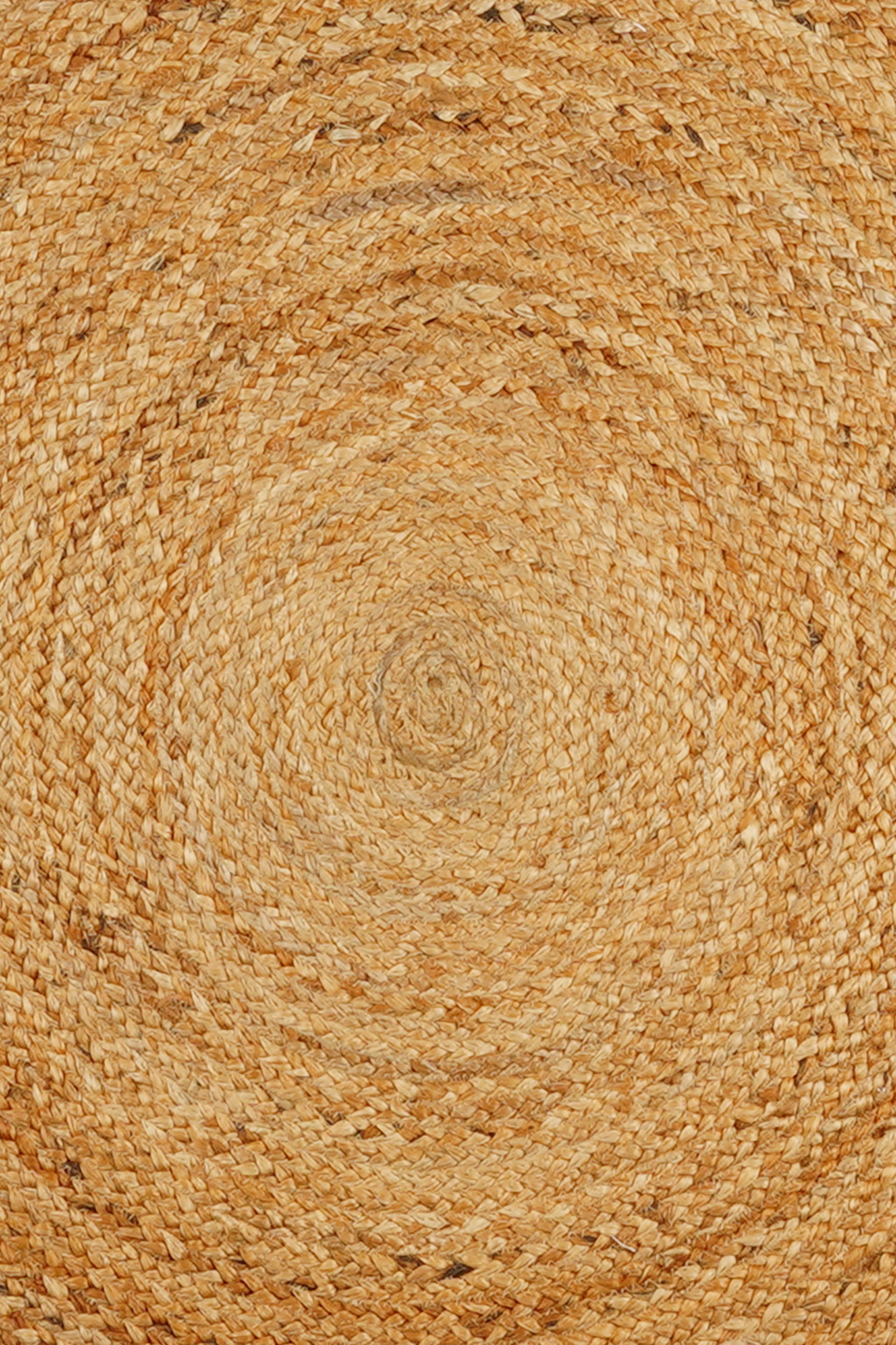 Natural Scalloped Round Jute Rug