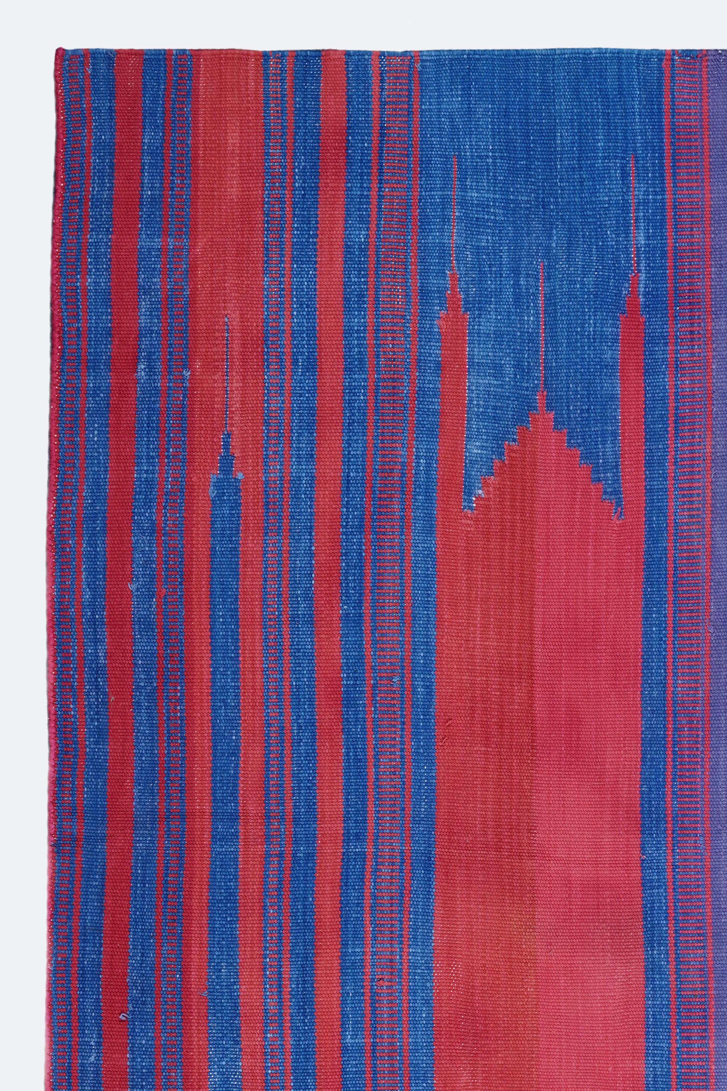 Crimson Dusk Cotton Handwoven Muslim Prayer Rug