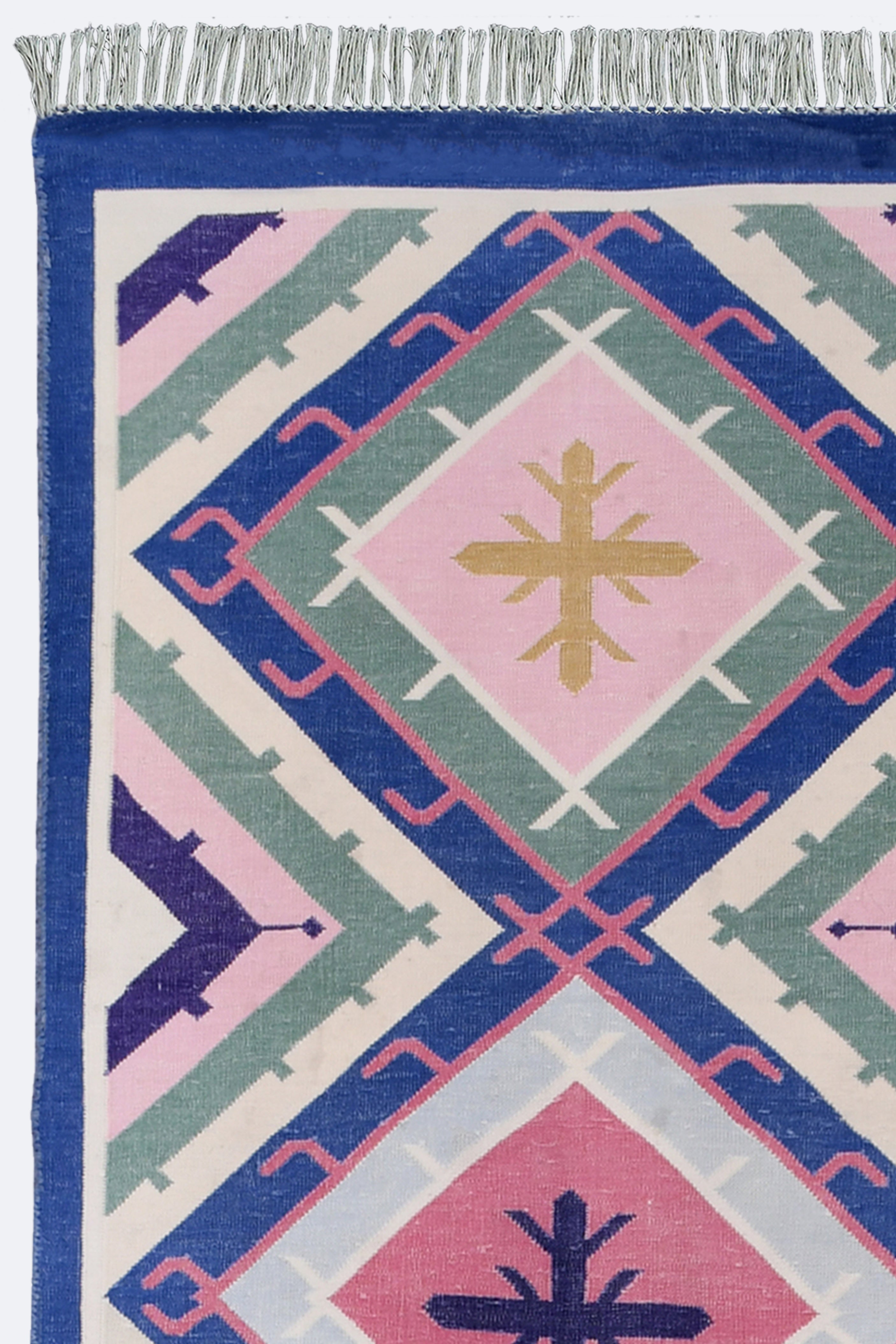 Bohemian Diamond Cotton Runner
