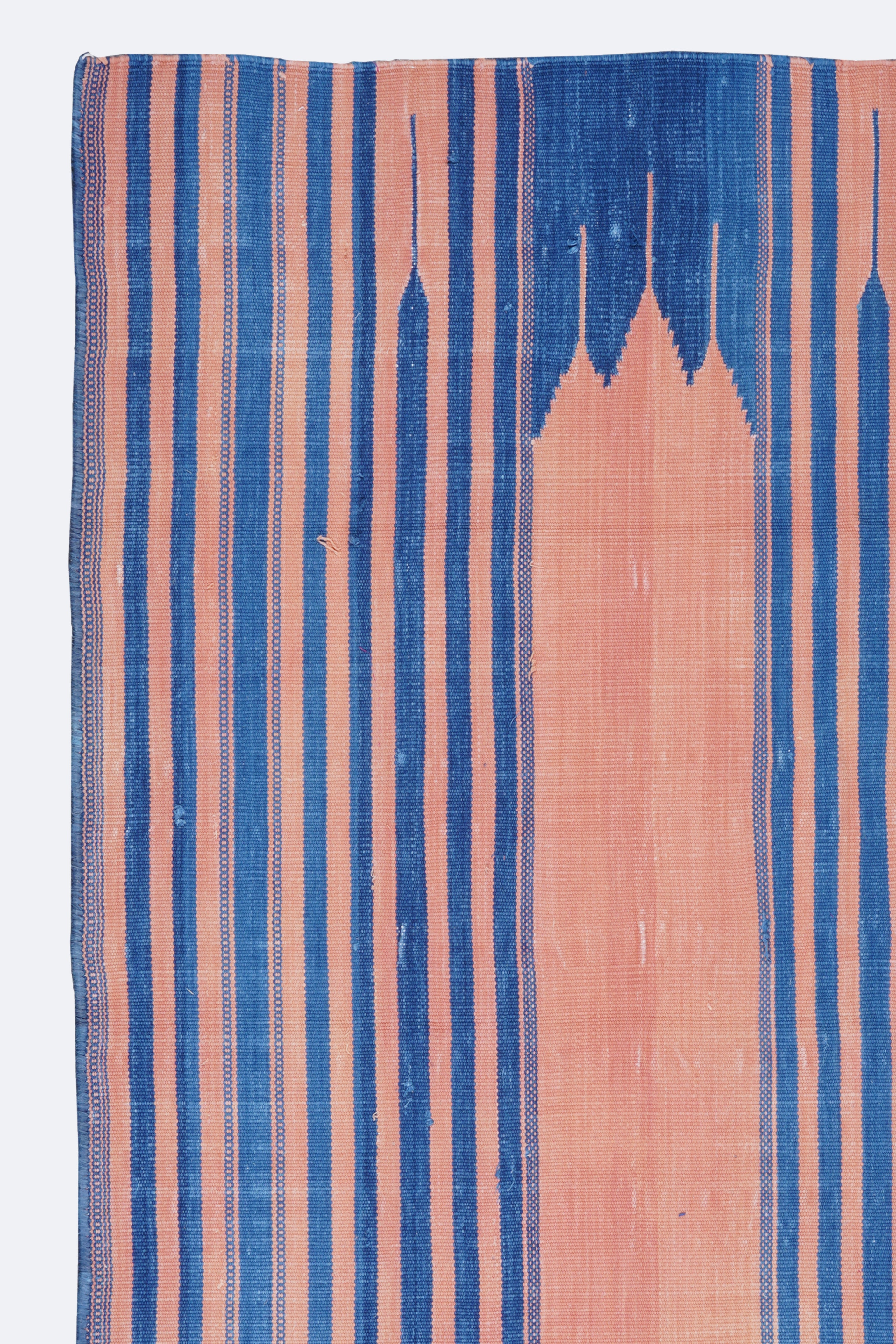 Coral Dawn Cotton Handwoven Muslim Prayer Rug