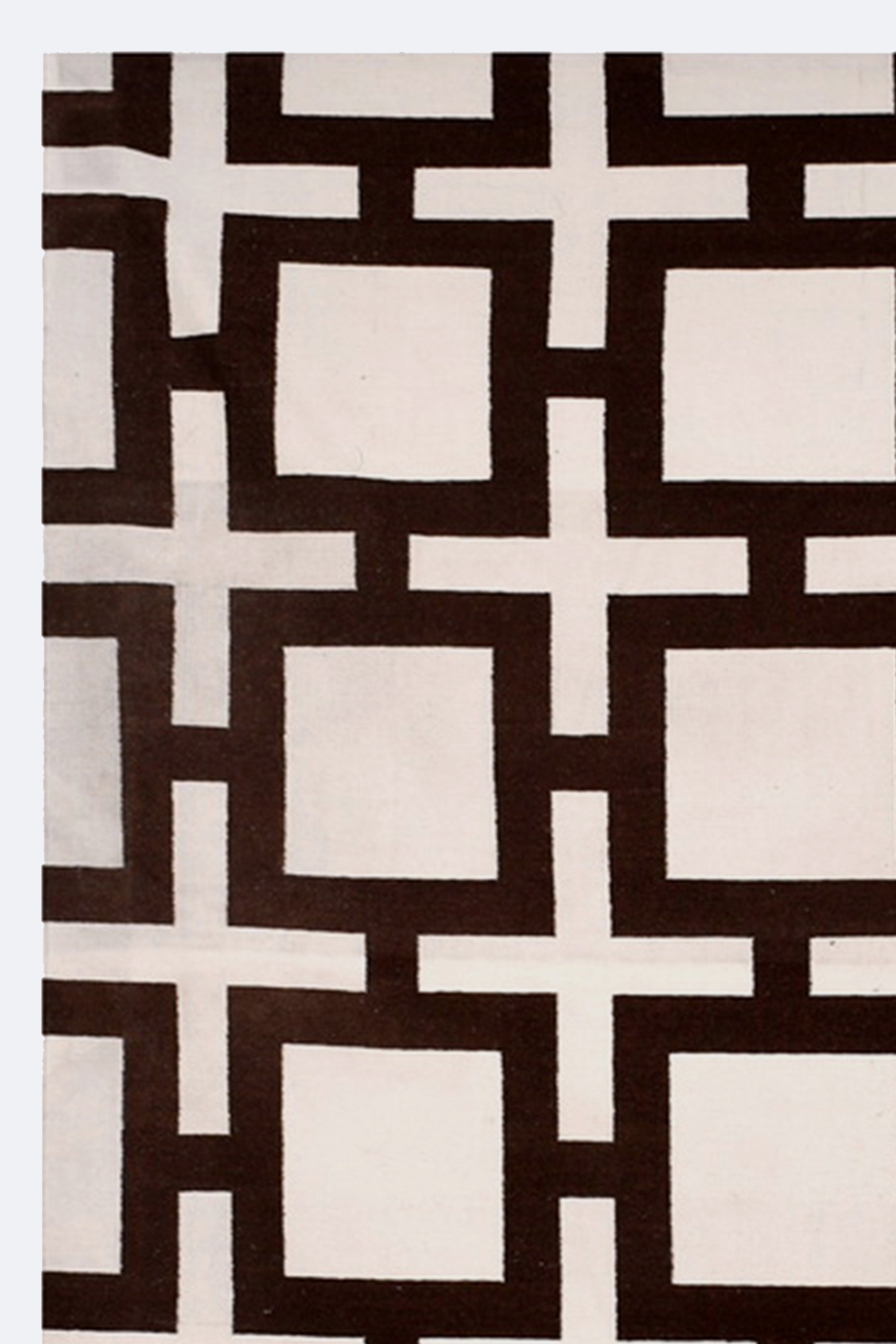 Mid-Century Modern Reversible Flatweave Rug