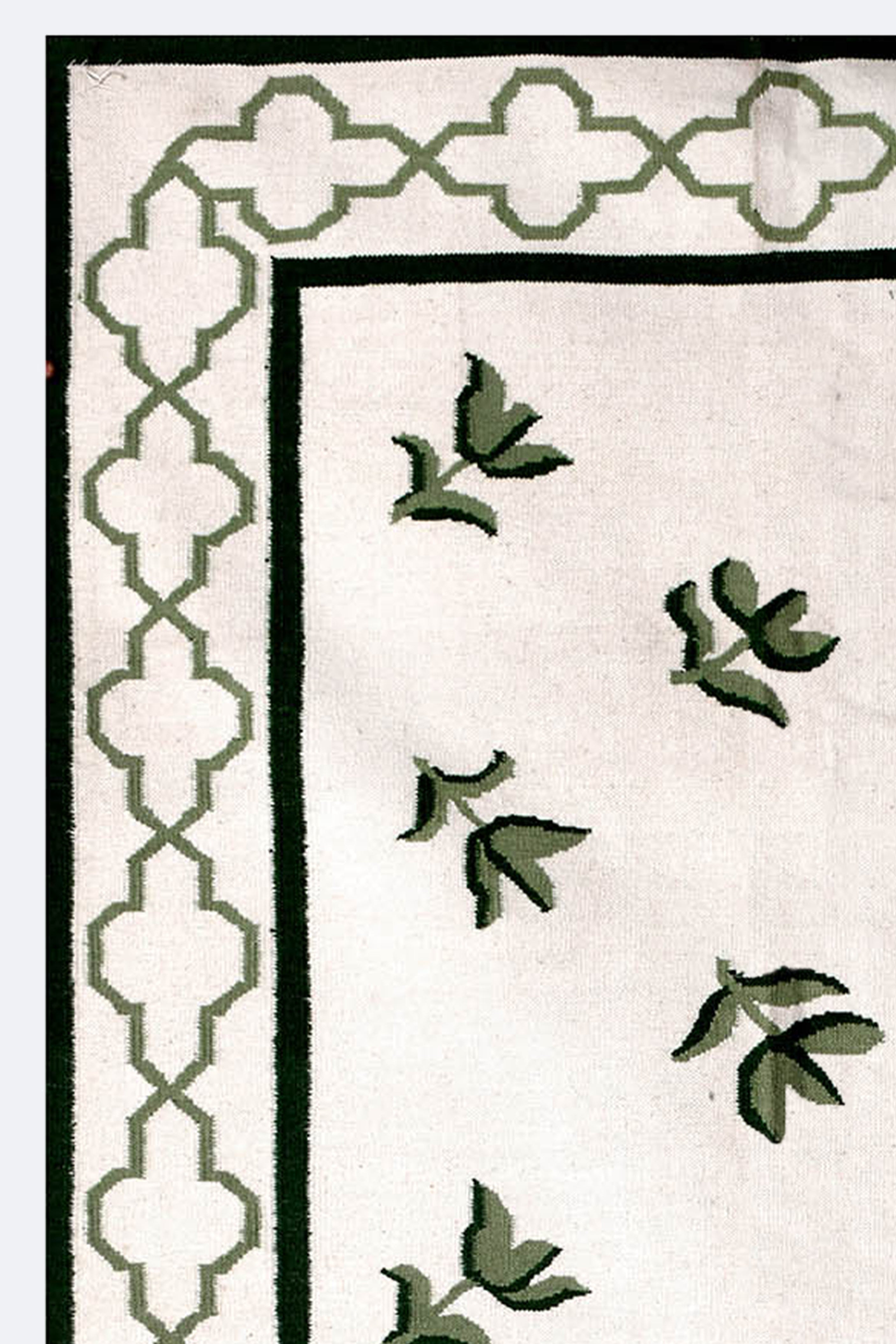 Botanical Handwoven Reversible Wool Rug