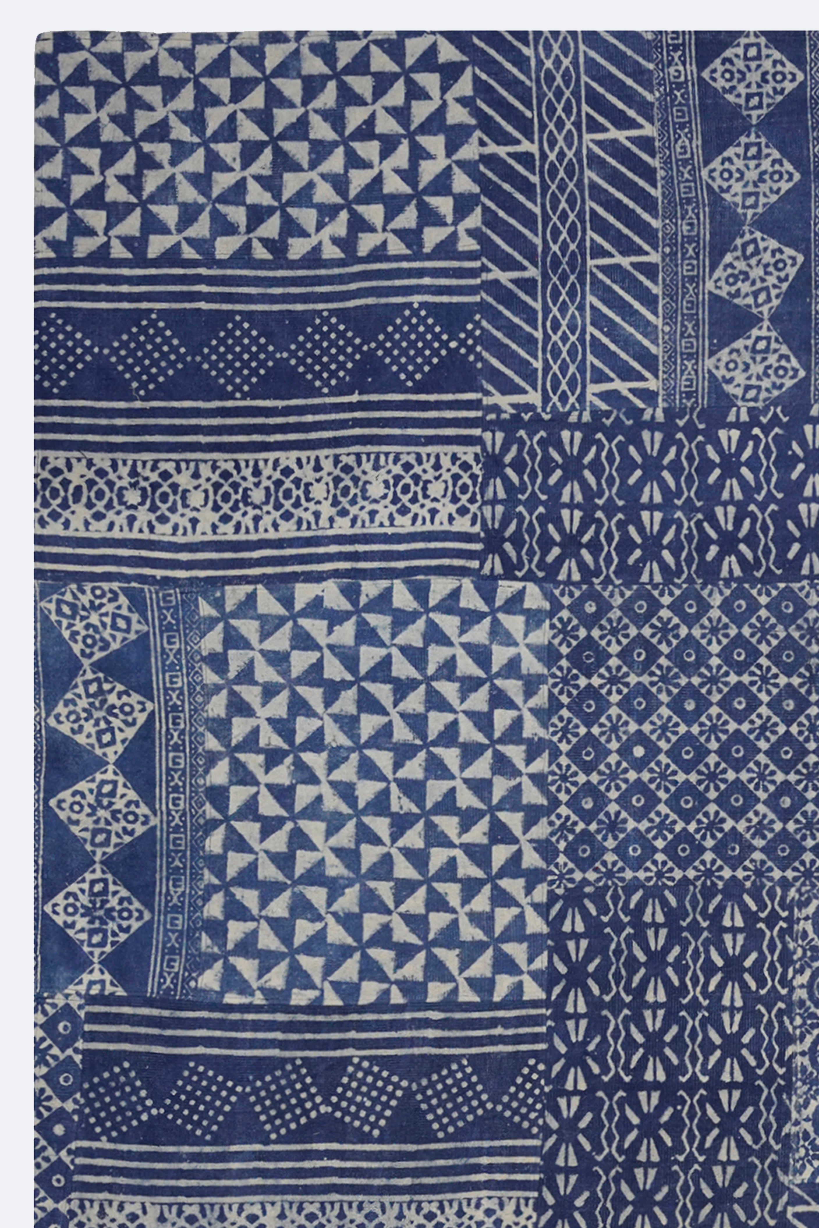 Contemporary Mosaic Weave Patchwork Rug