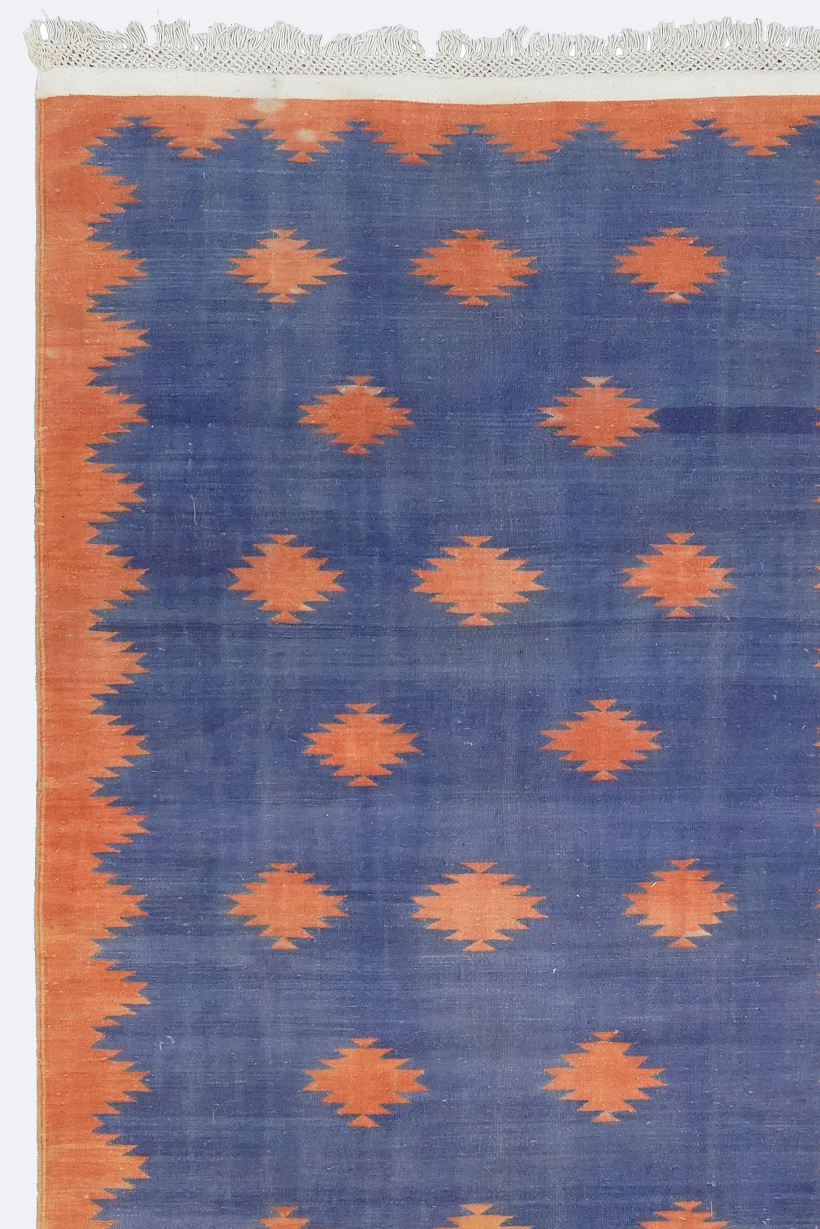 Sunset Diamond Ikat Punjabi Dhurrie