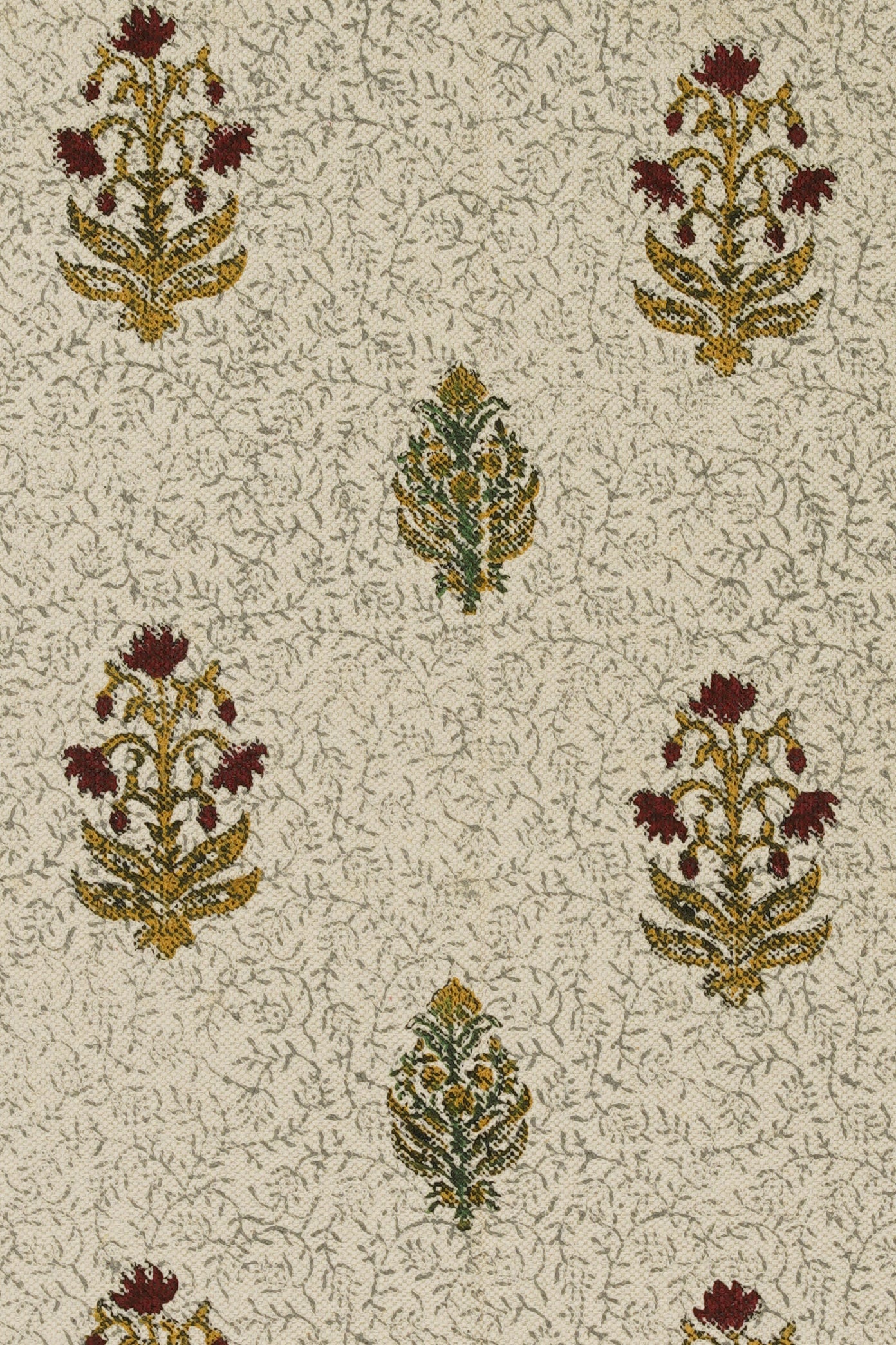Mughal Tree Block Printed Cotton Rug