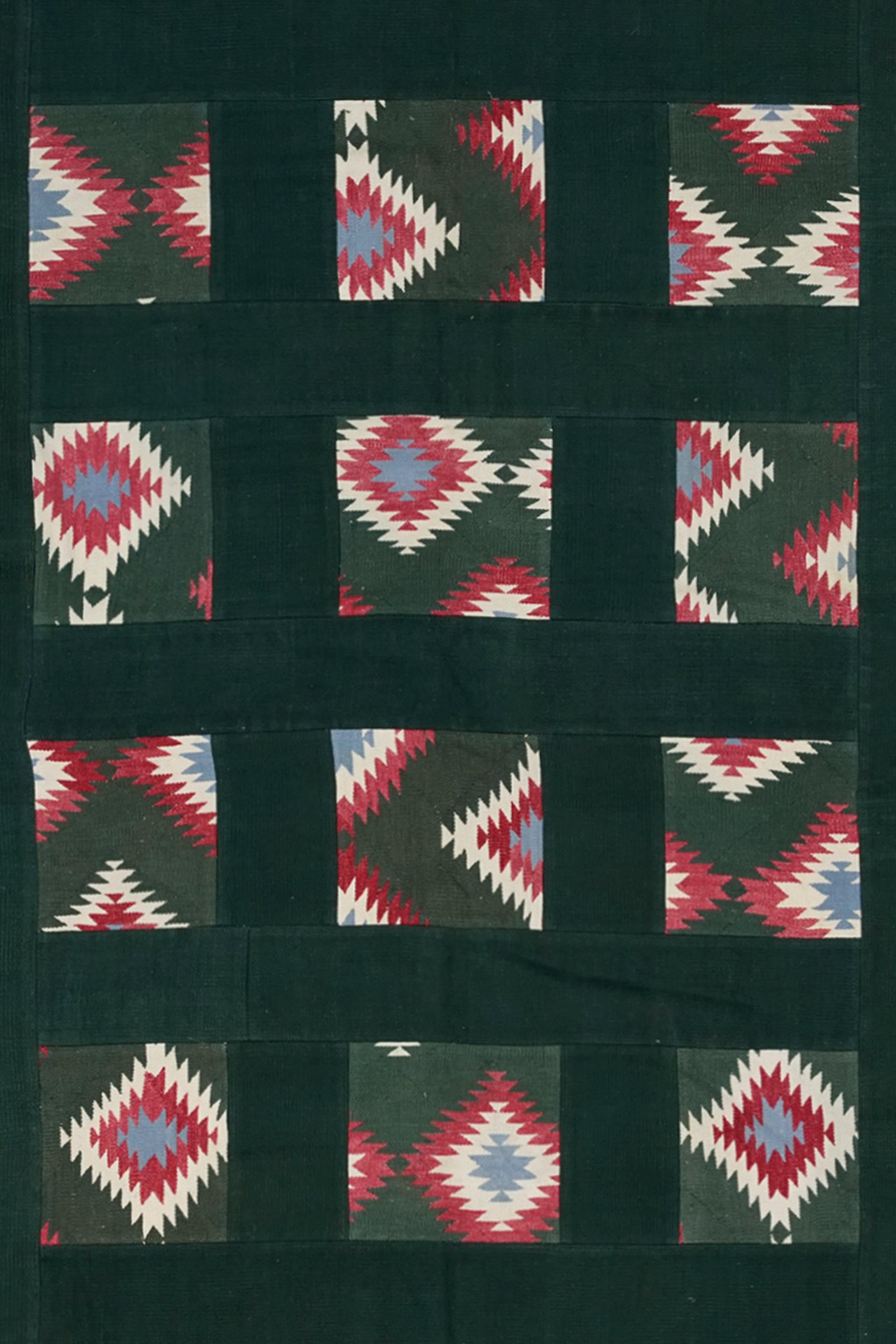 Tiled Geometric Patchwork Rug