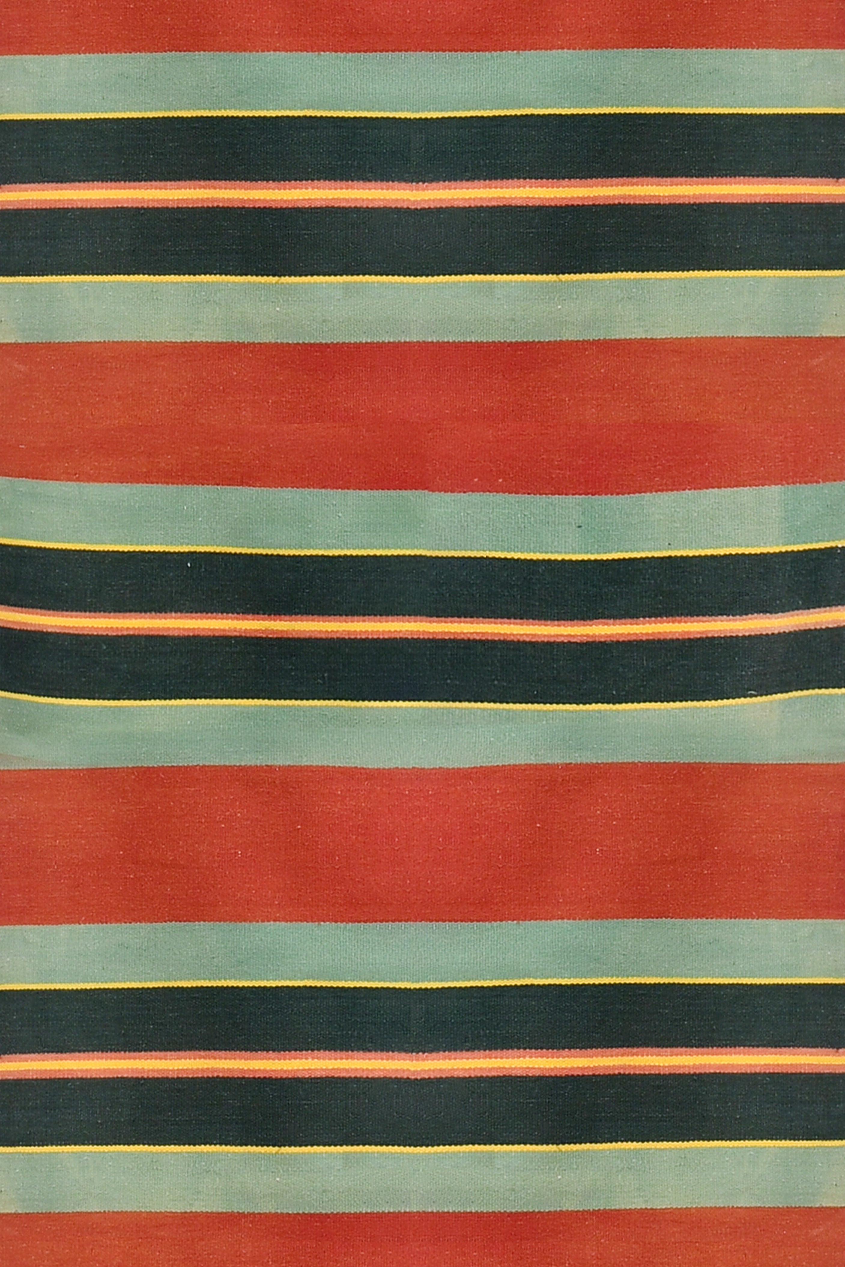 Terracotta Stripes Handwoven Cotton Runner