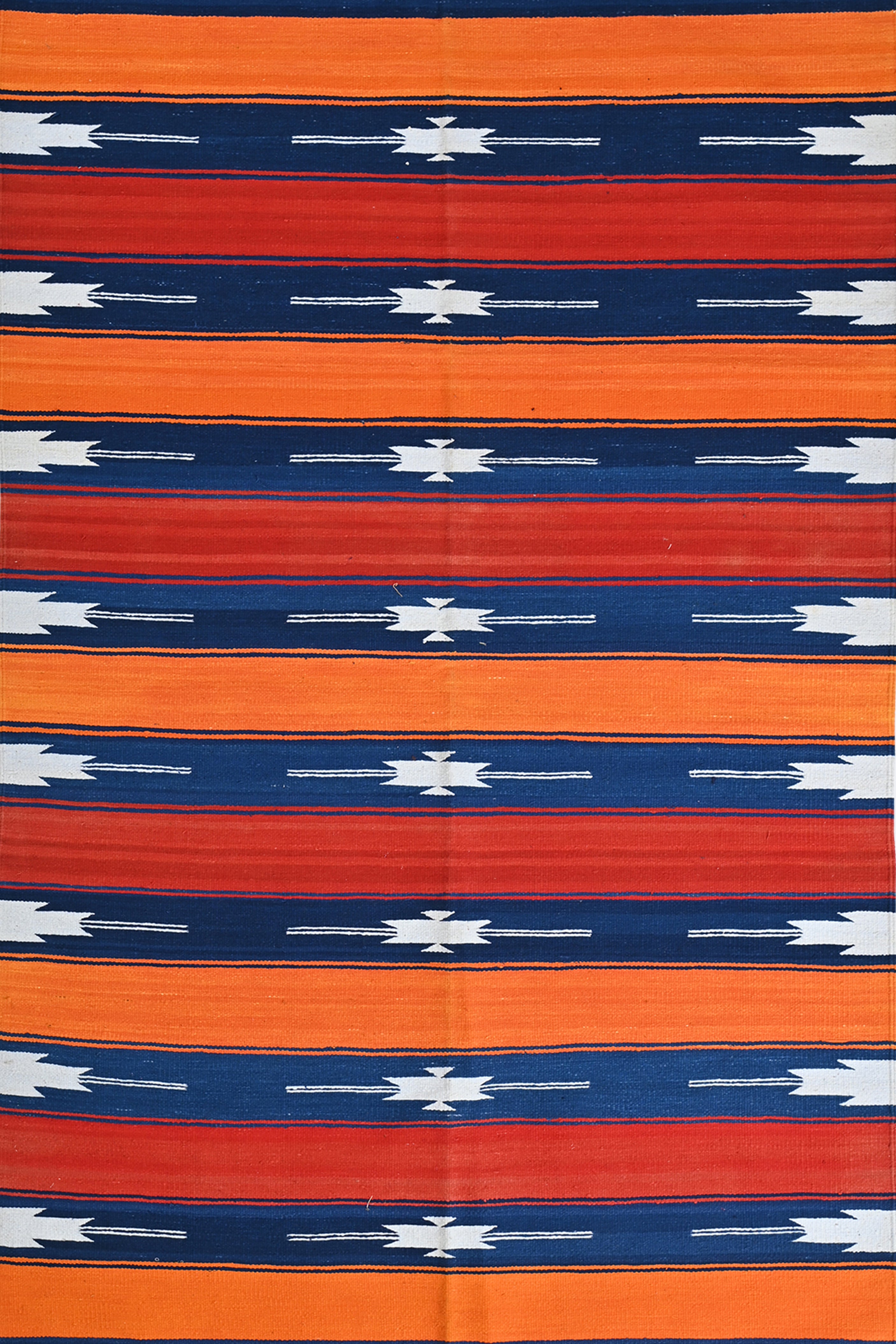 Sunset Stripes Punjabi Dhurrie