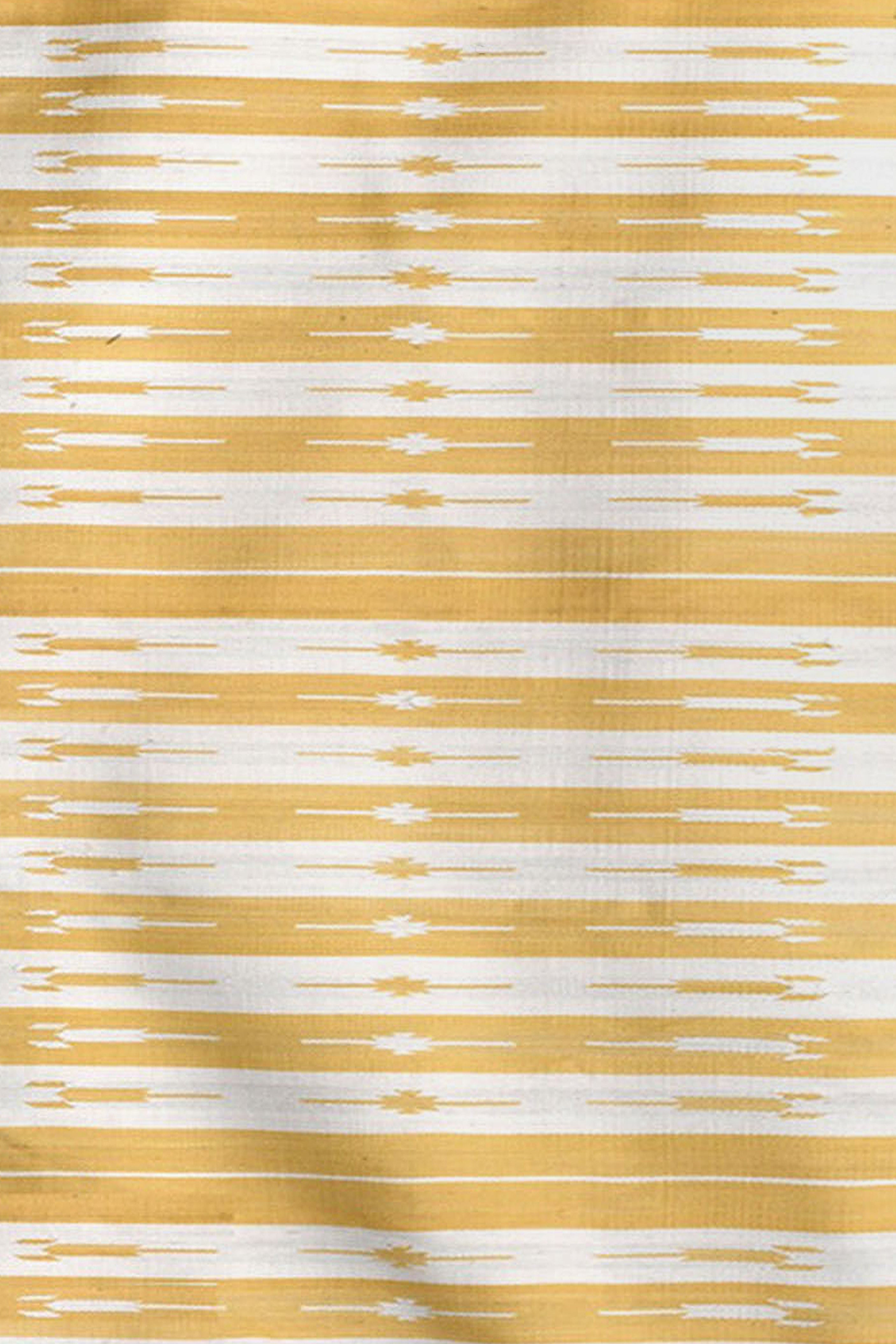 Sunny Stripes Handwoven Cotton Runner