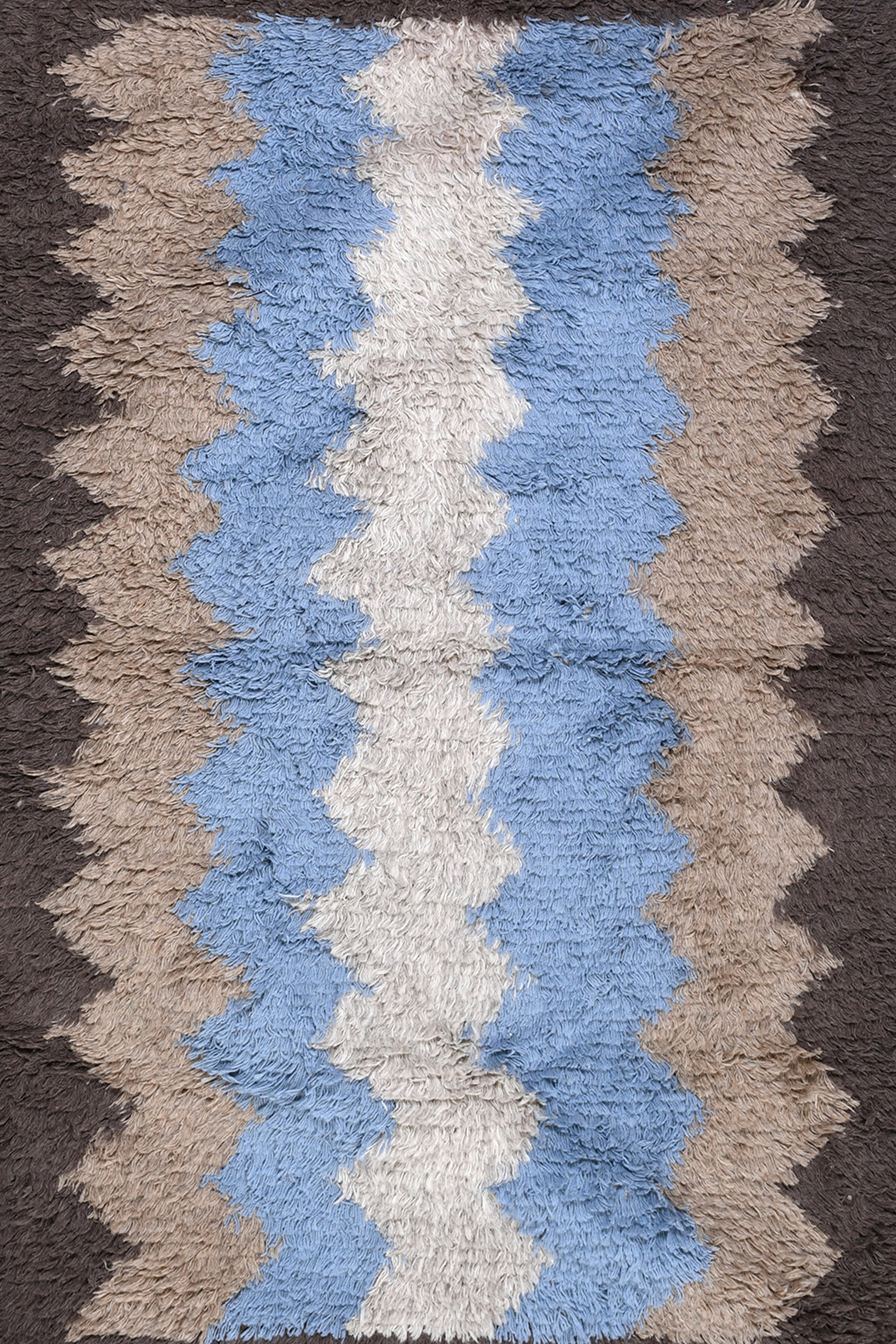 Plush Multi-Tone Woolen Shag Rug