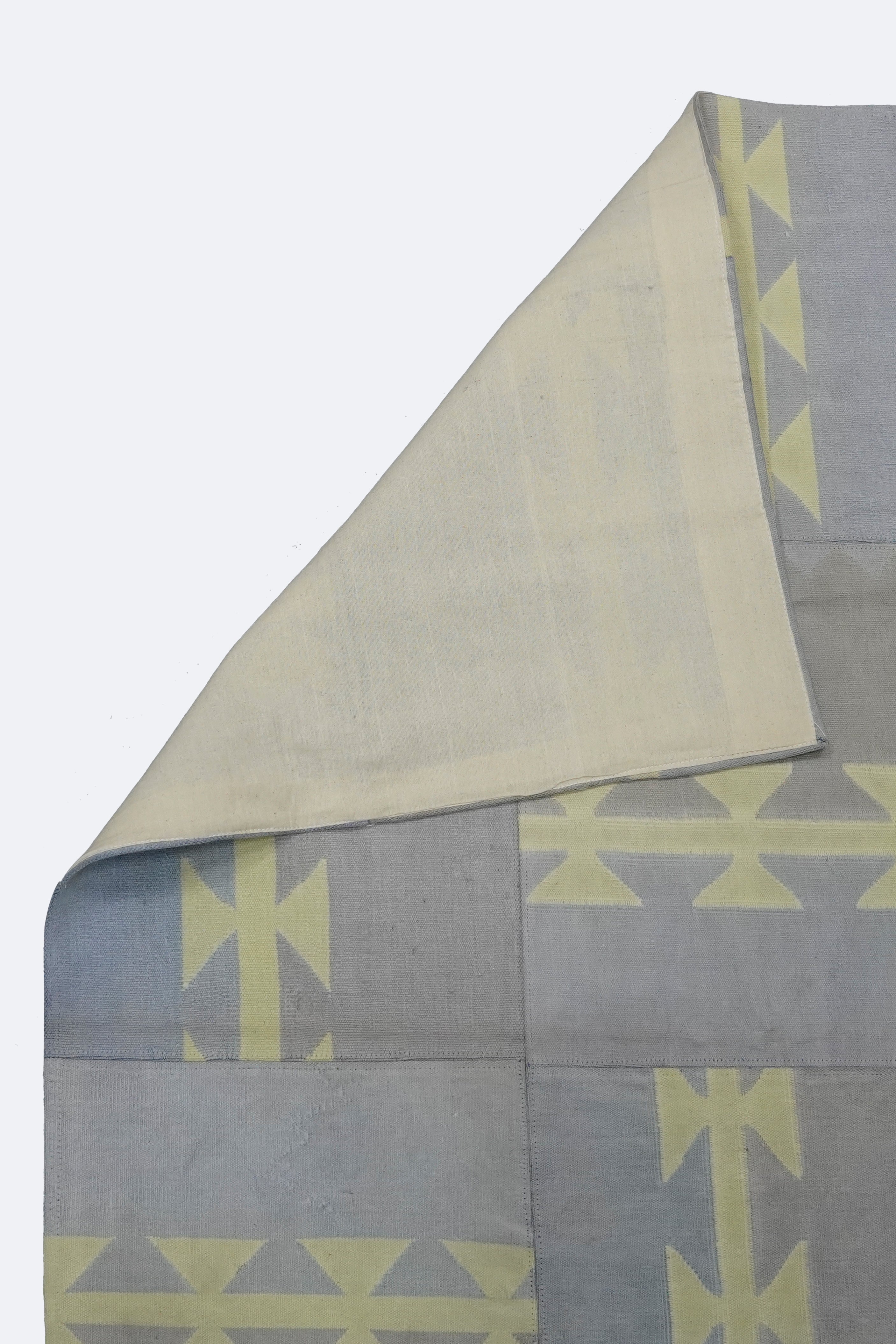 Soft Beam Geometric Patchwork Rug