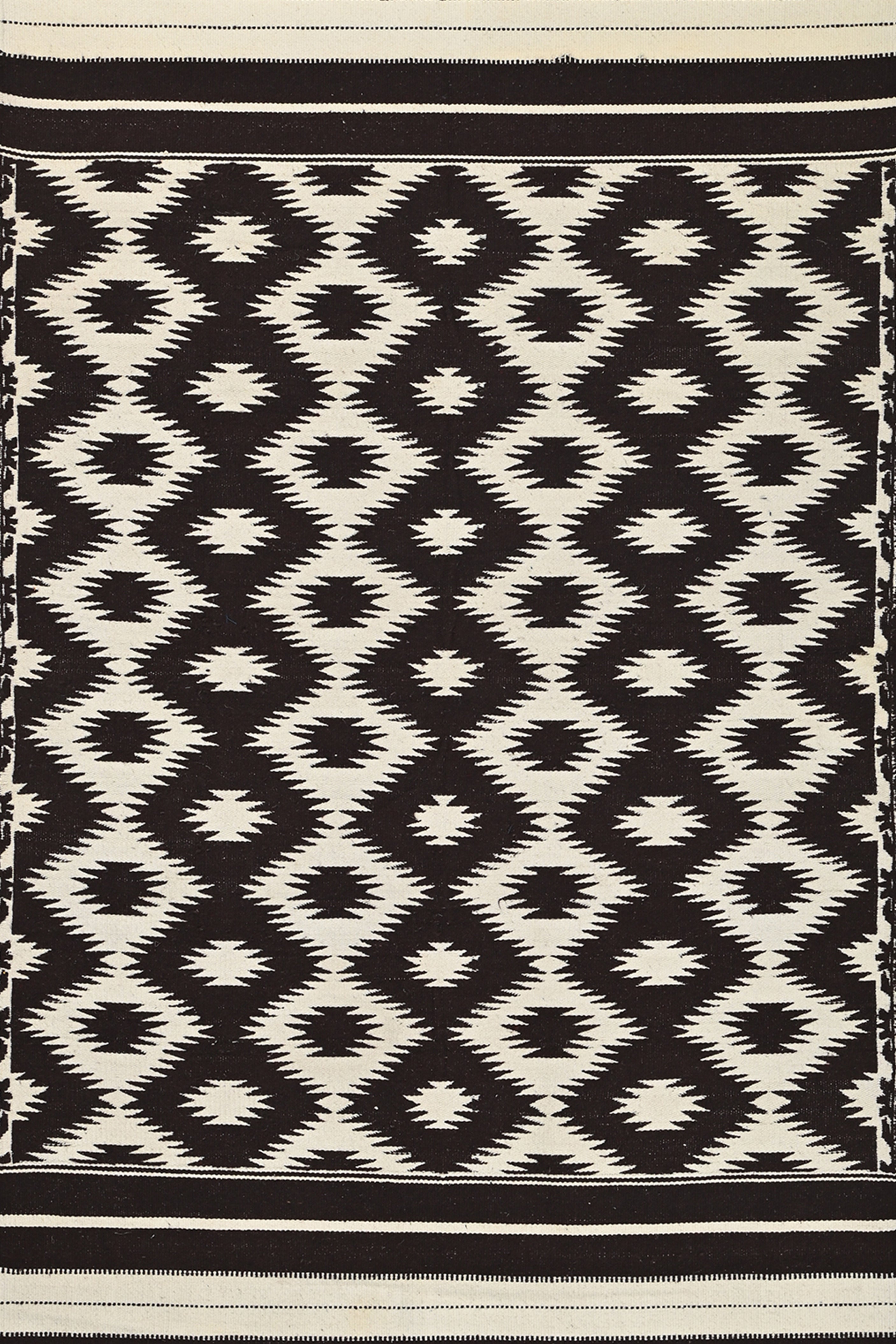 Monochrome Mirage Punjabi Dhurrie