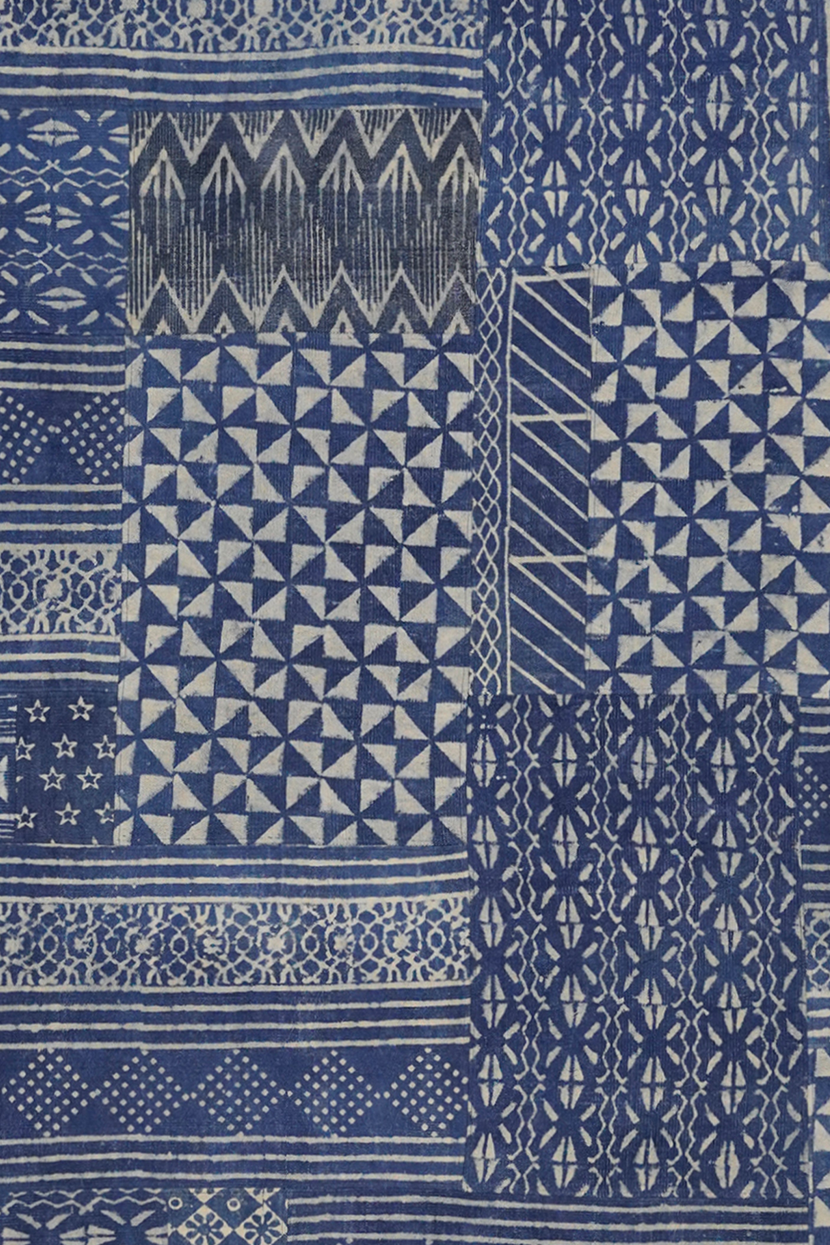 Contemporary Cotton Patchwork Rug