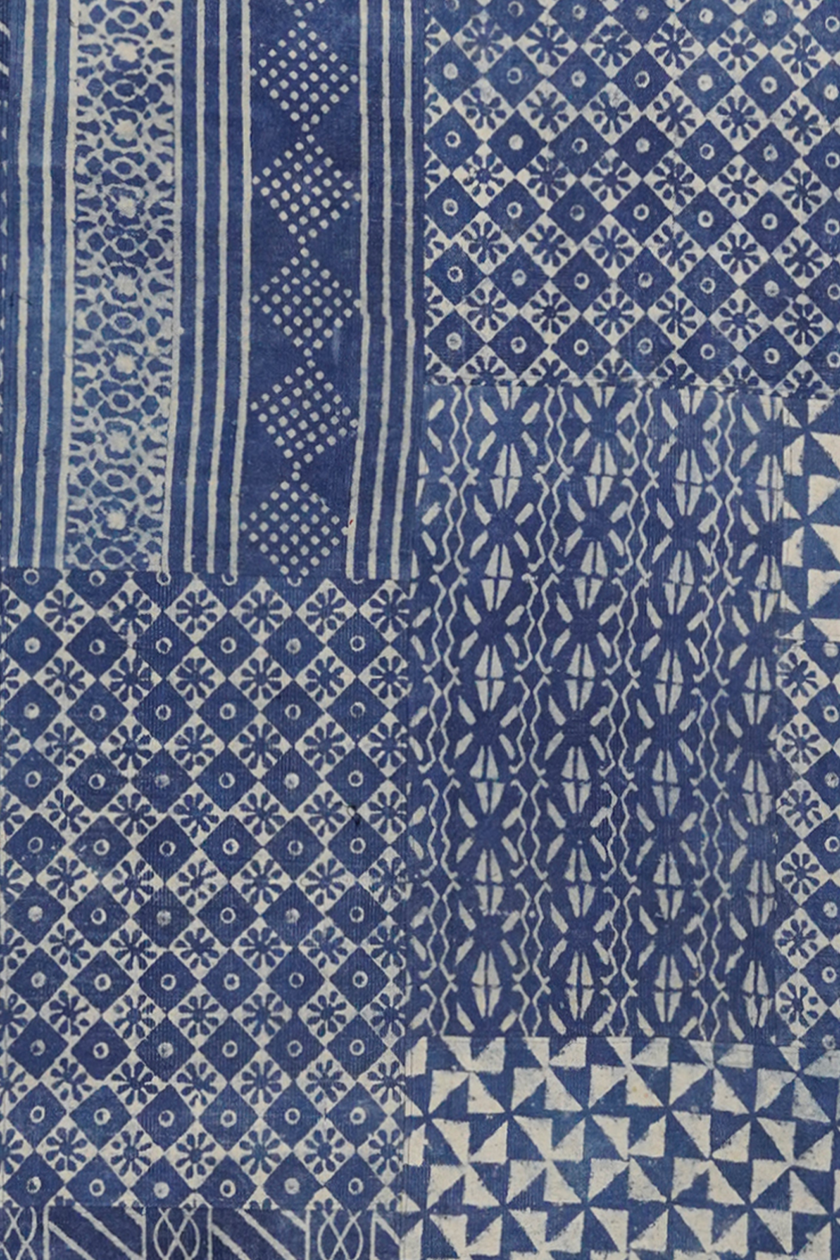 Textural Cotton Patchwork Rug