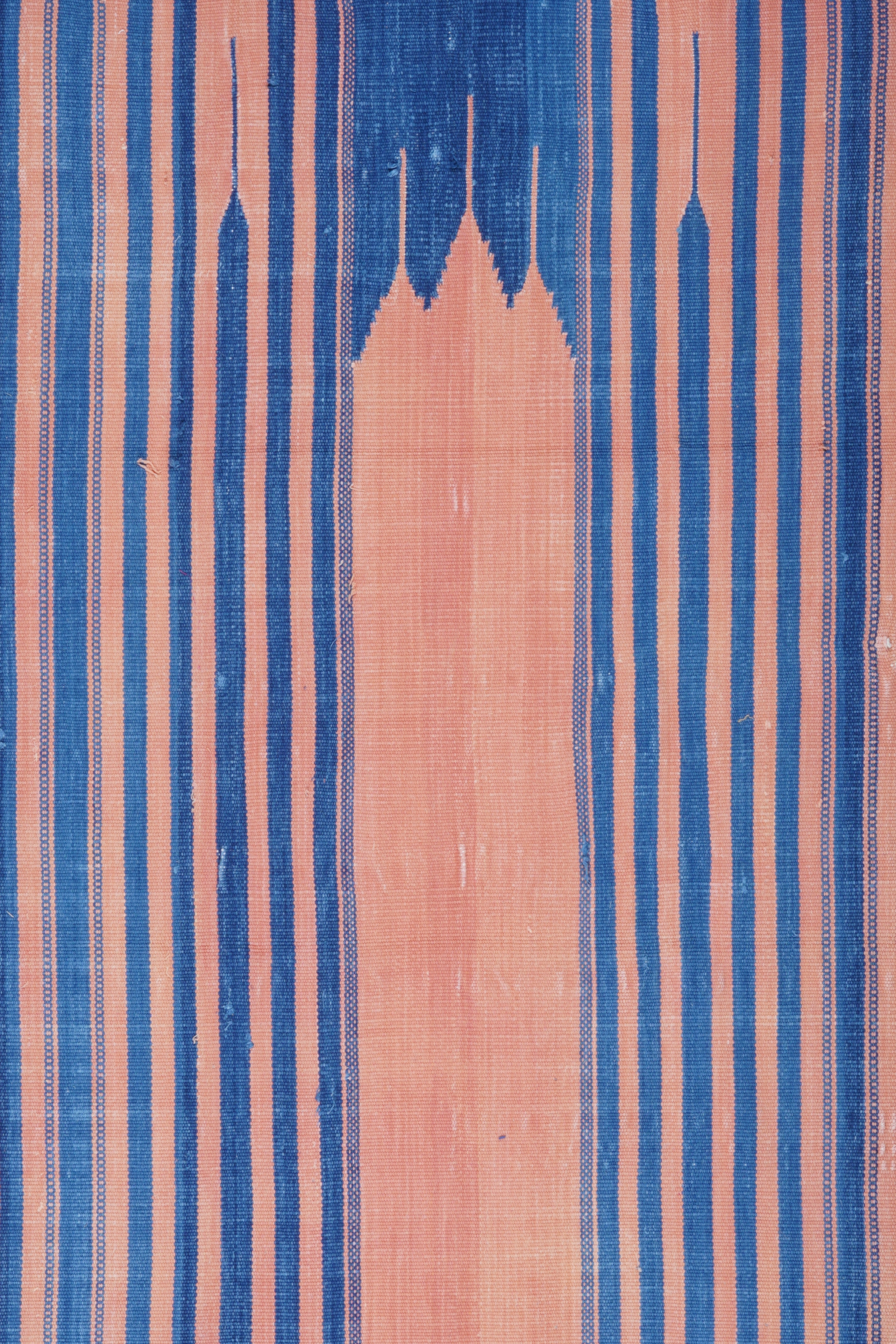 Coral Dawn Cotton Handwoven Muslim Prayer Rug