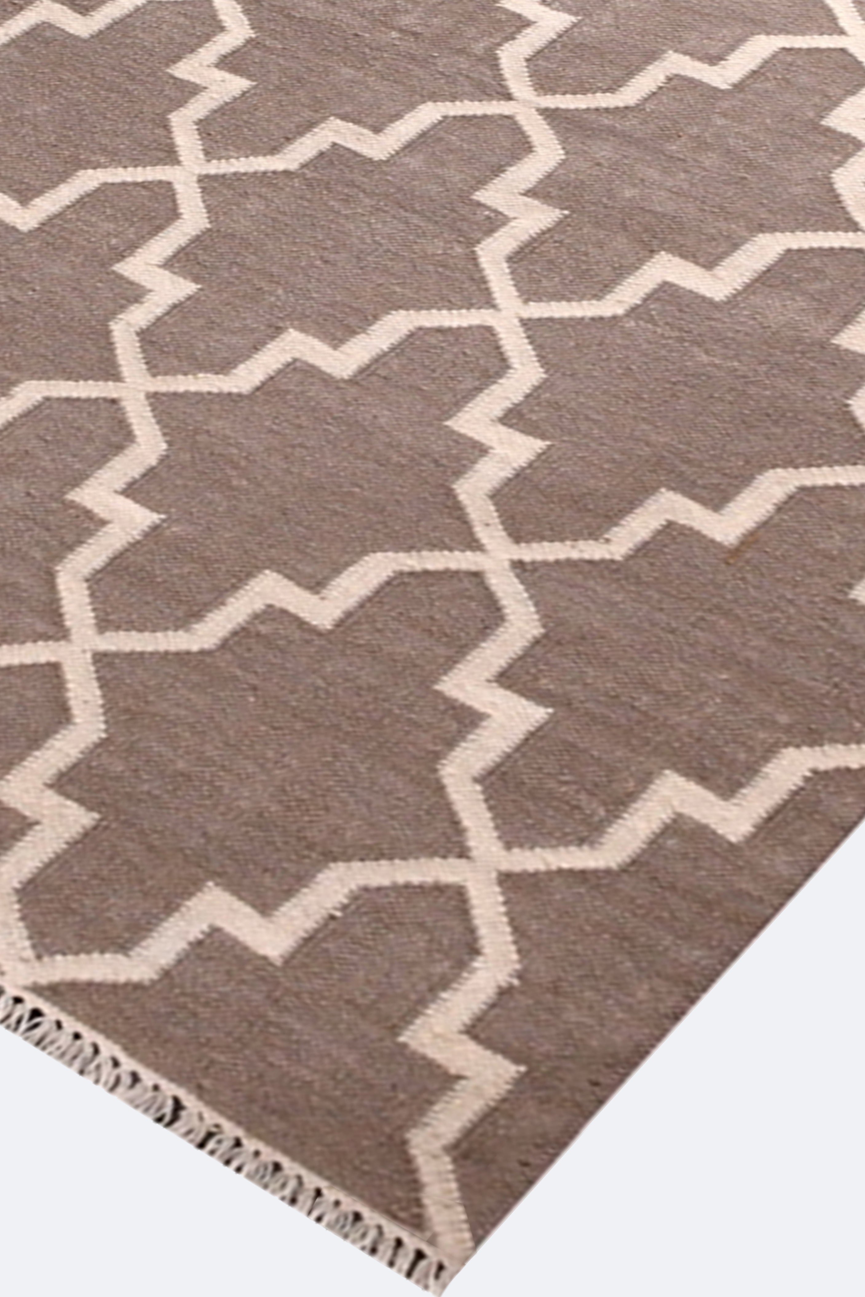 Boho Ogee Reversible Woolen Rug