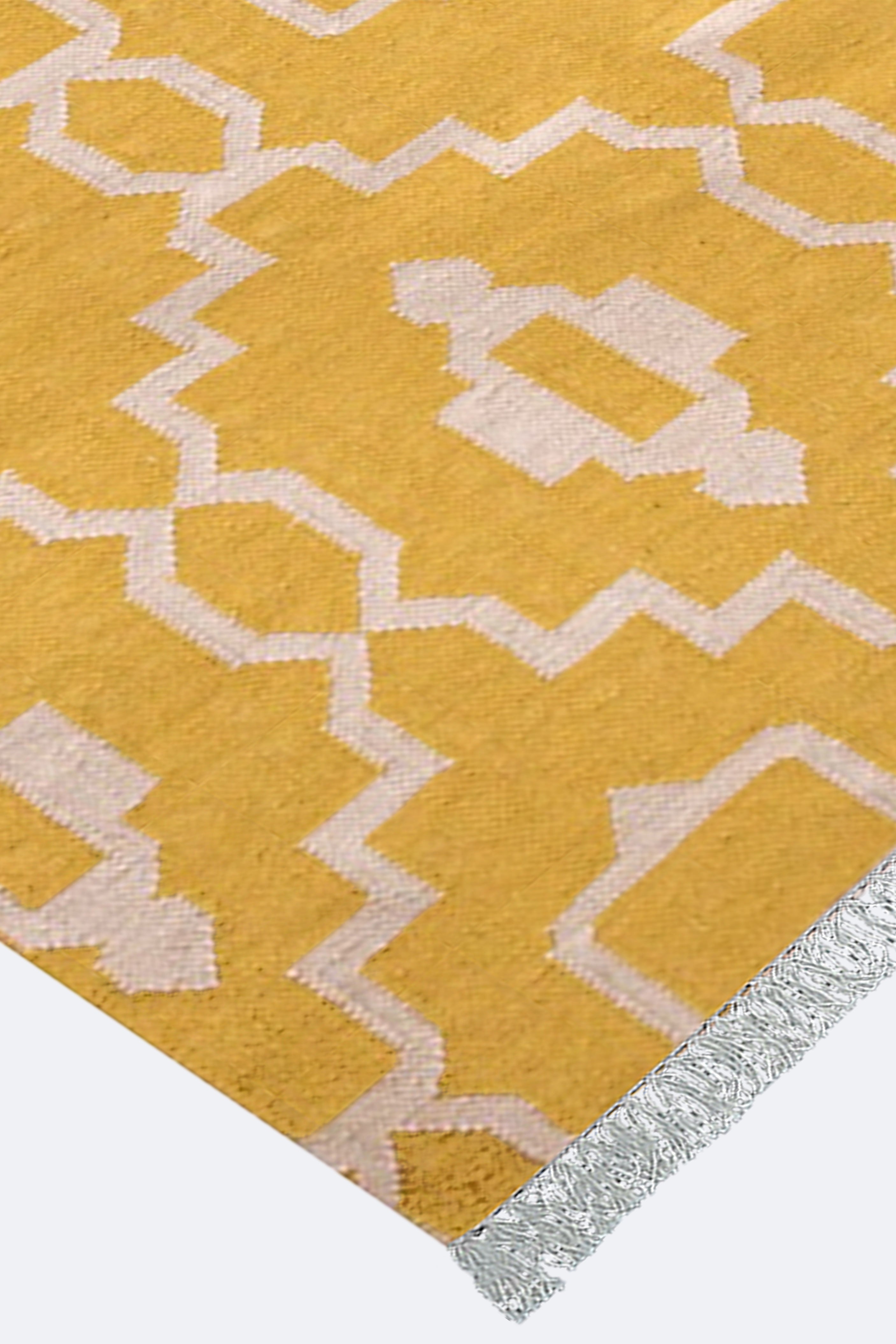 Maze Geometric Reversible Woolen Rug