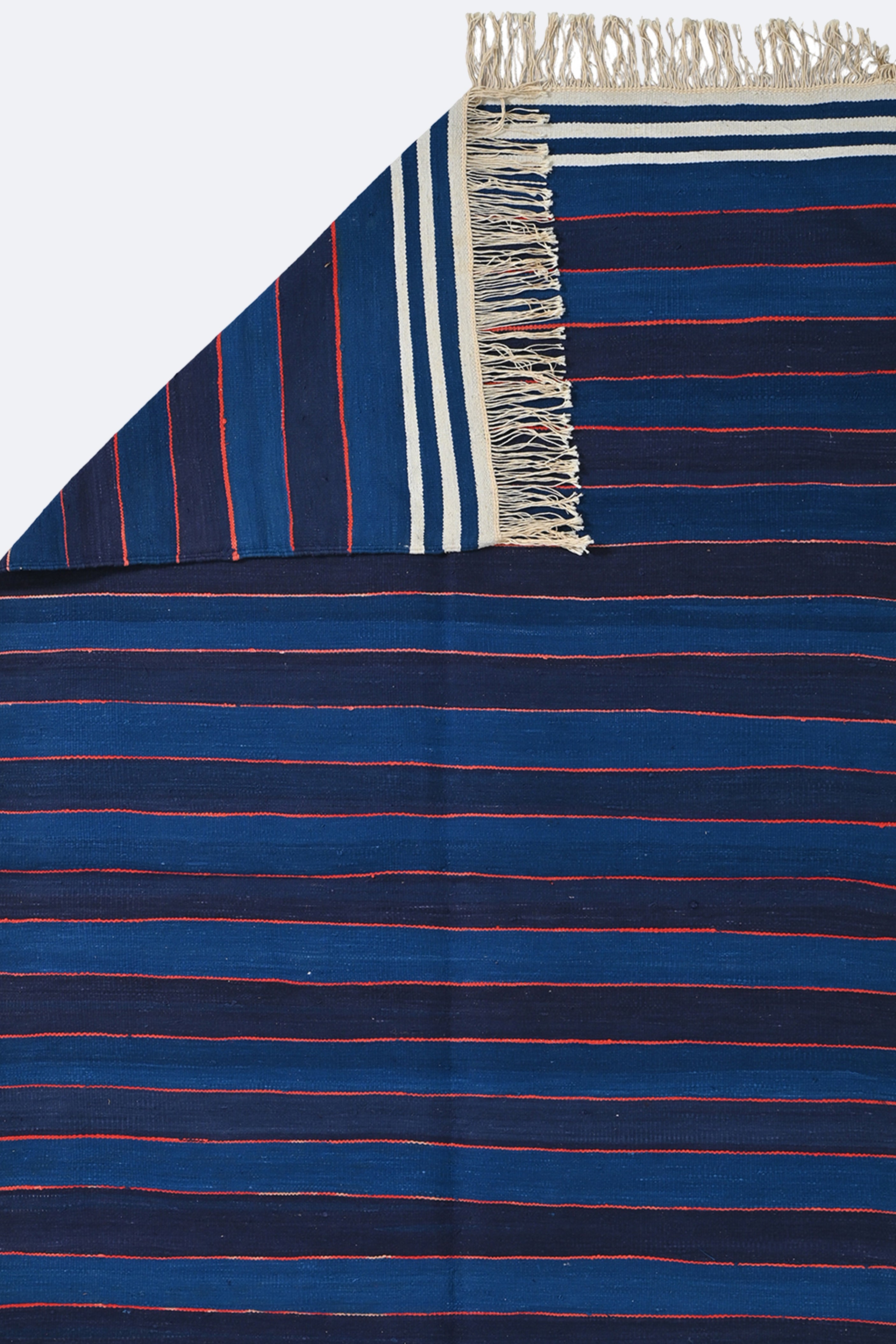 Classic Indigo Punjabi Dhurrie