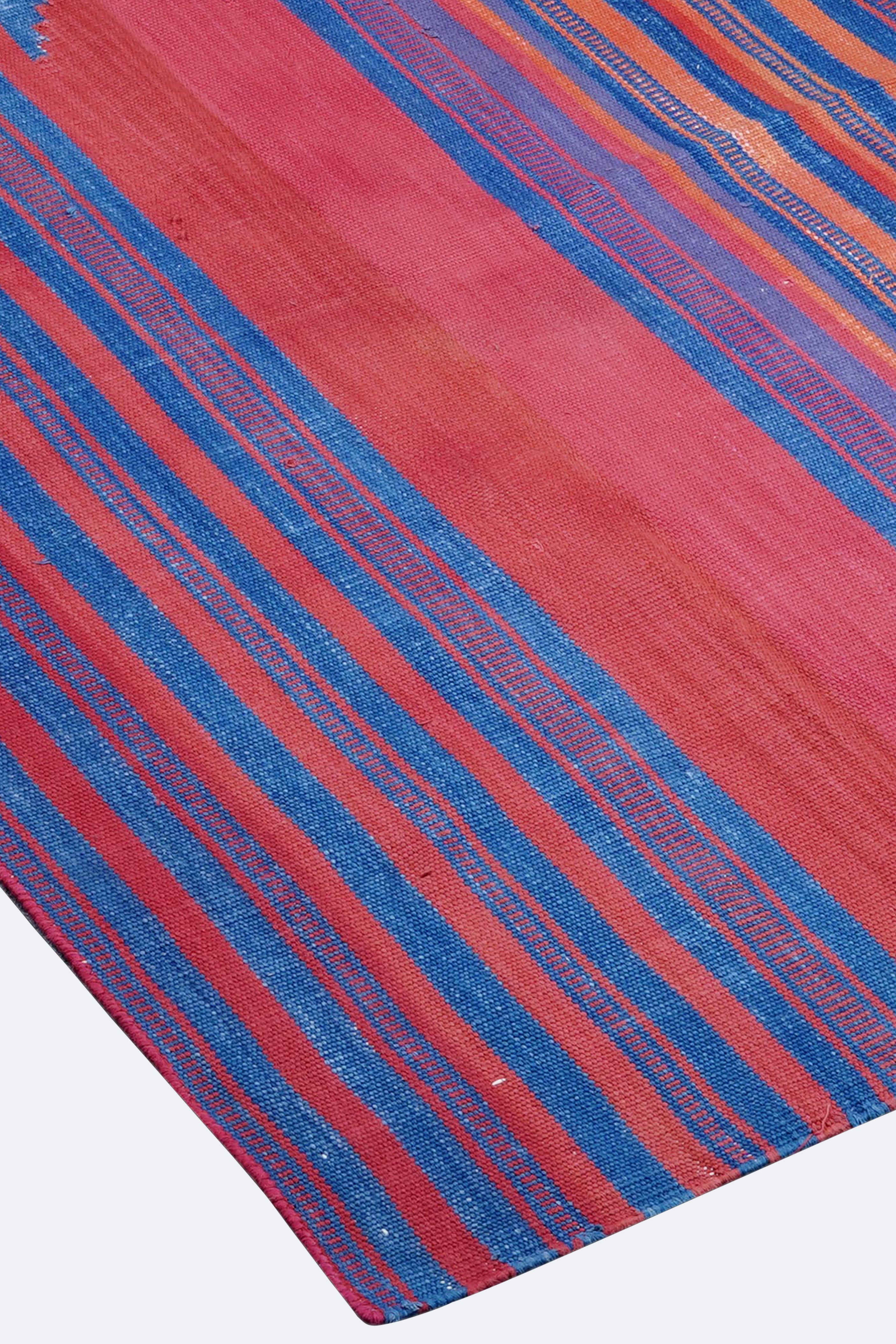 Crimson Dusk Cotton Handwoven Muslim Prayer Rug