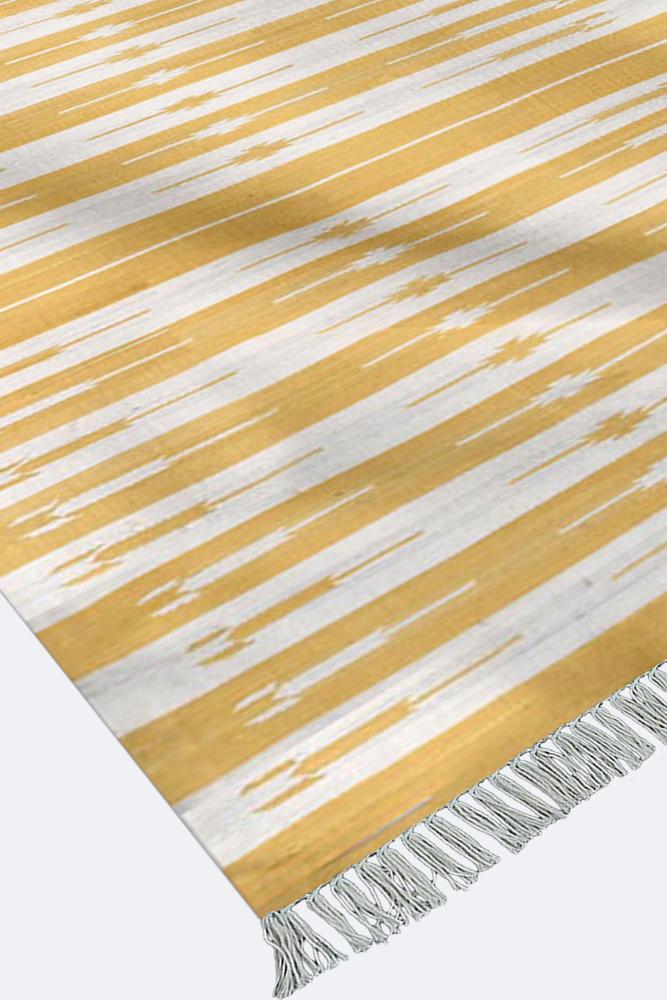 Sunny Stripes Handwoven Cotton Runner