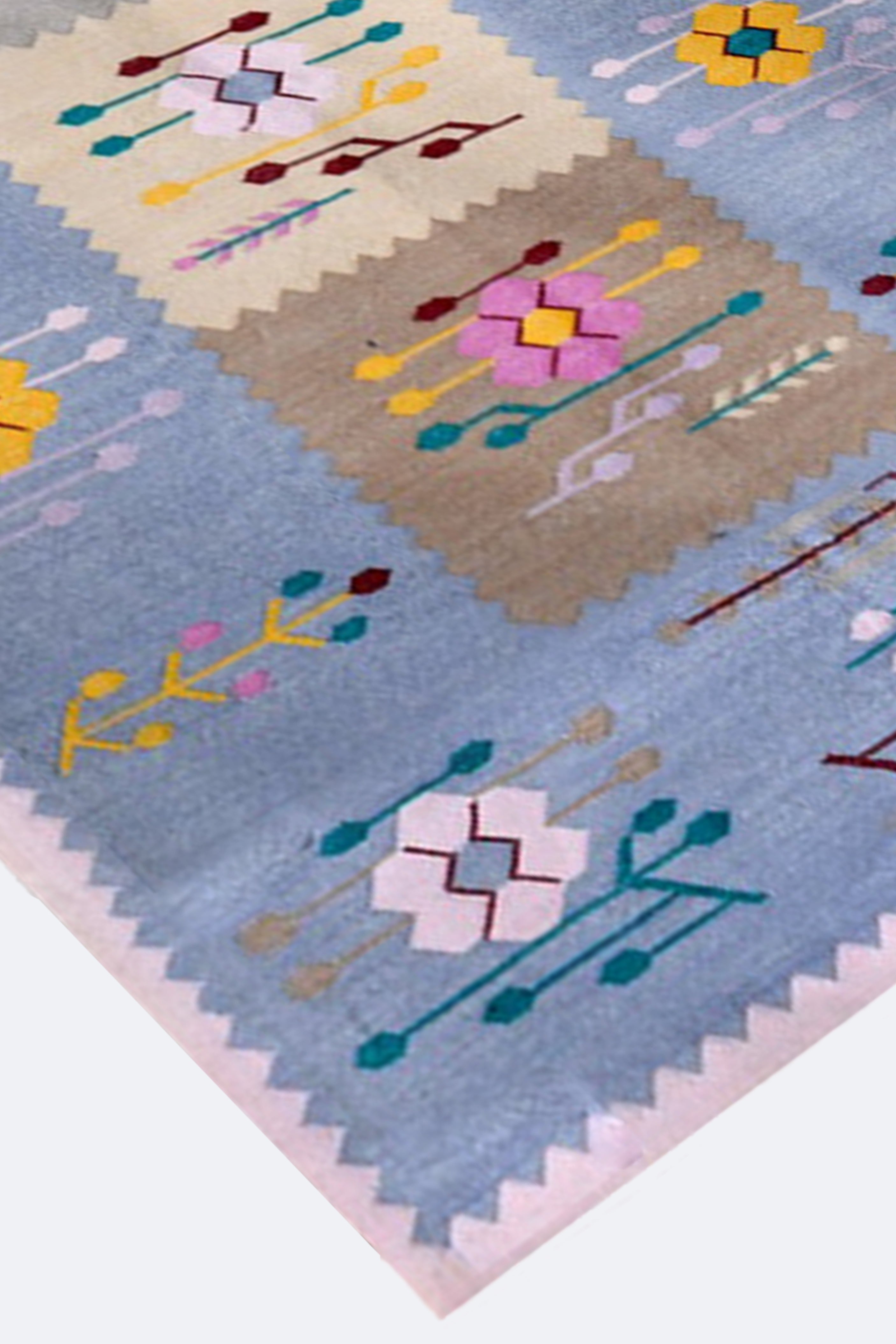 Pastel Harmony Handwoven Cotton Runner