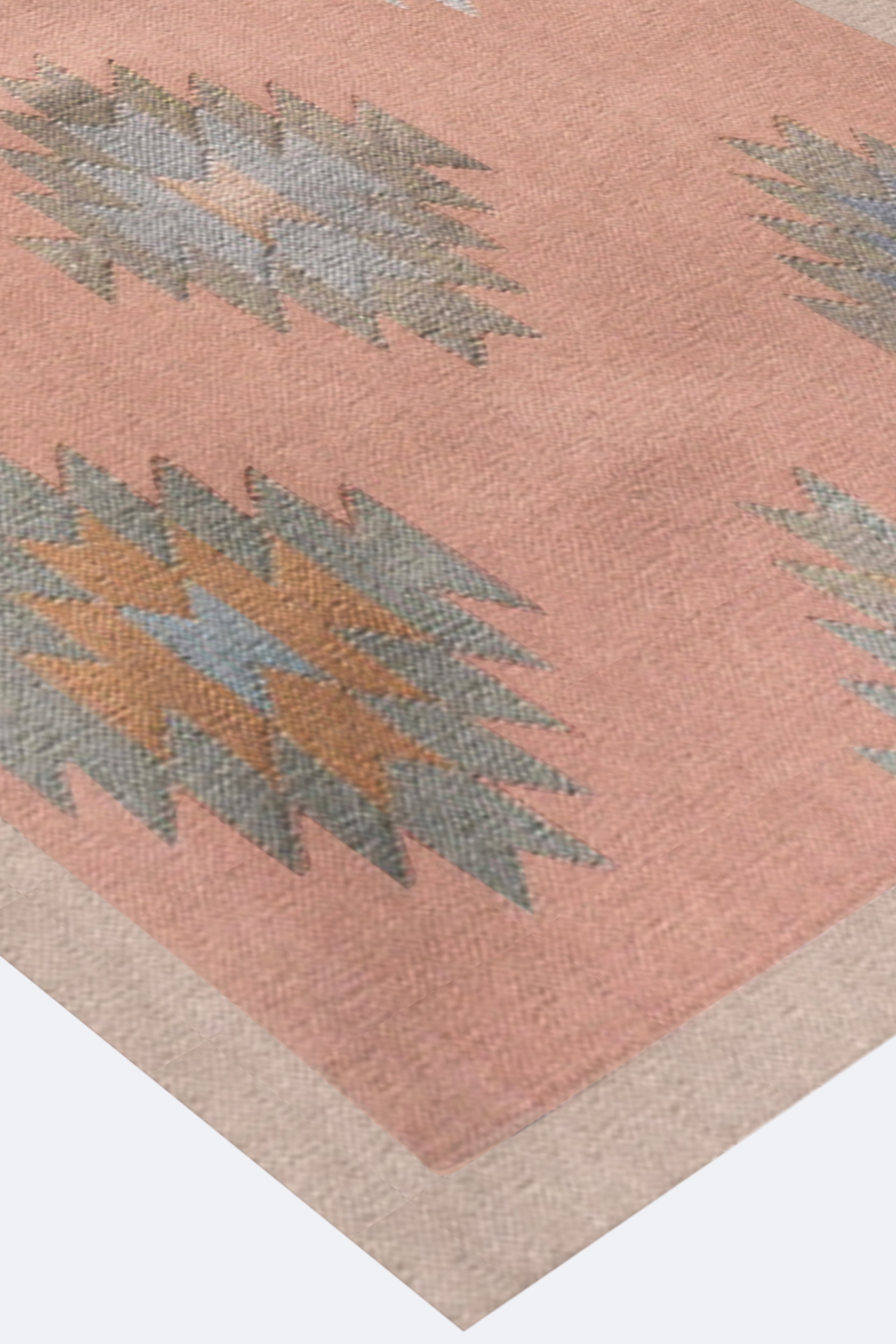 Blush Ikat Handwoven Cotton Runner