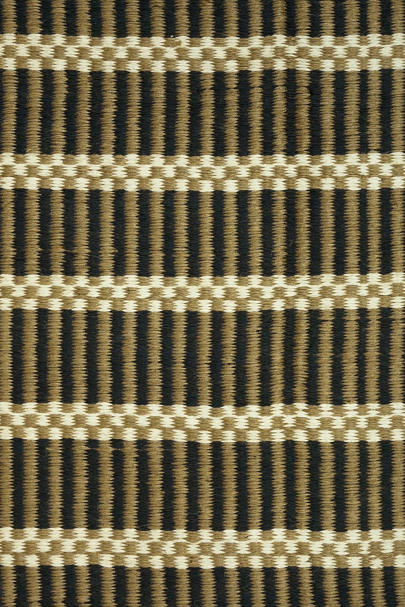 Ebony Stripe Handwoven Jute Rug