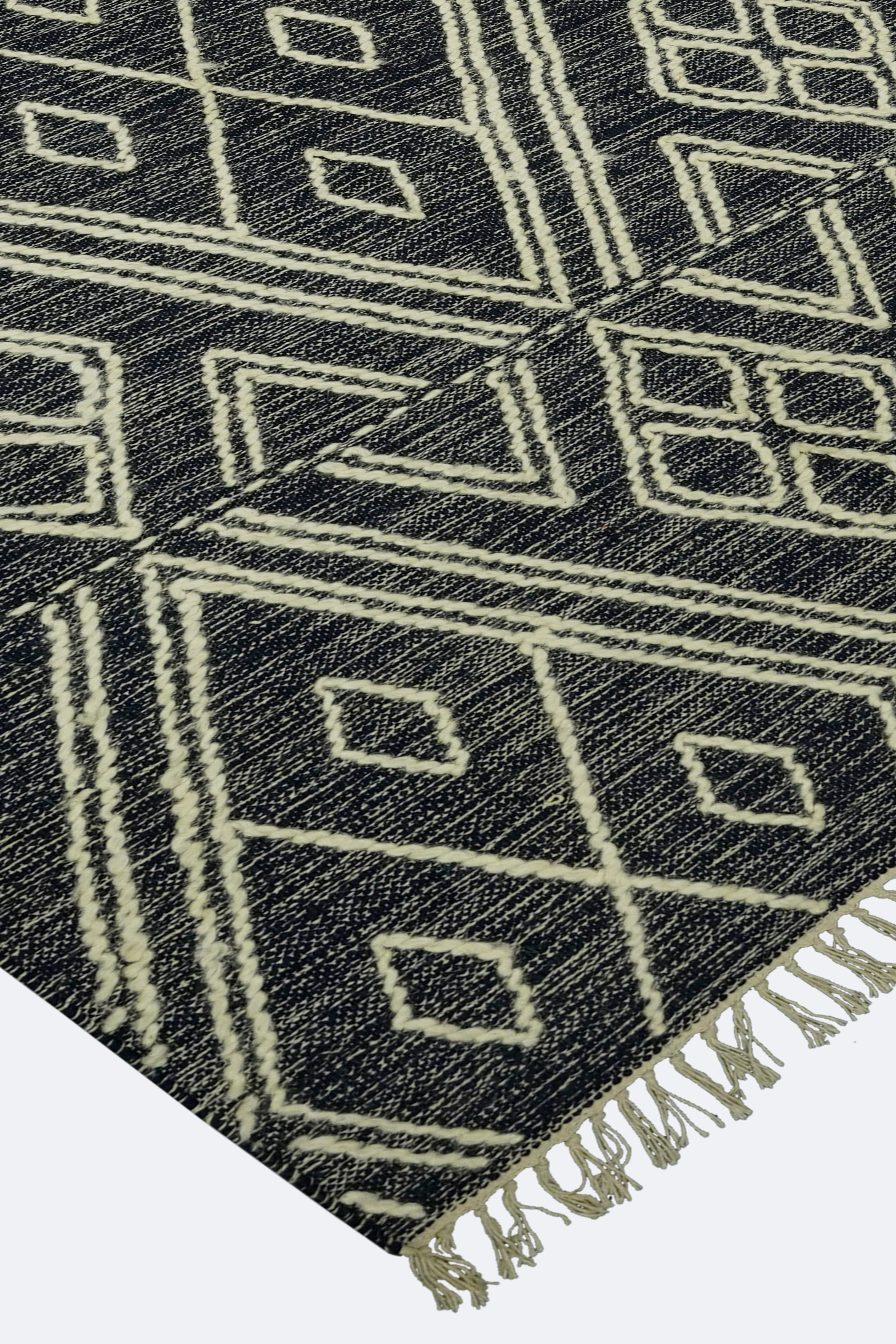 Midnight Diamond Moroccan Pile Rug