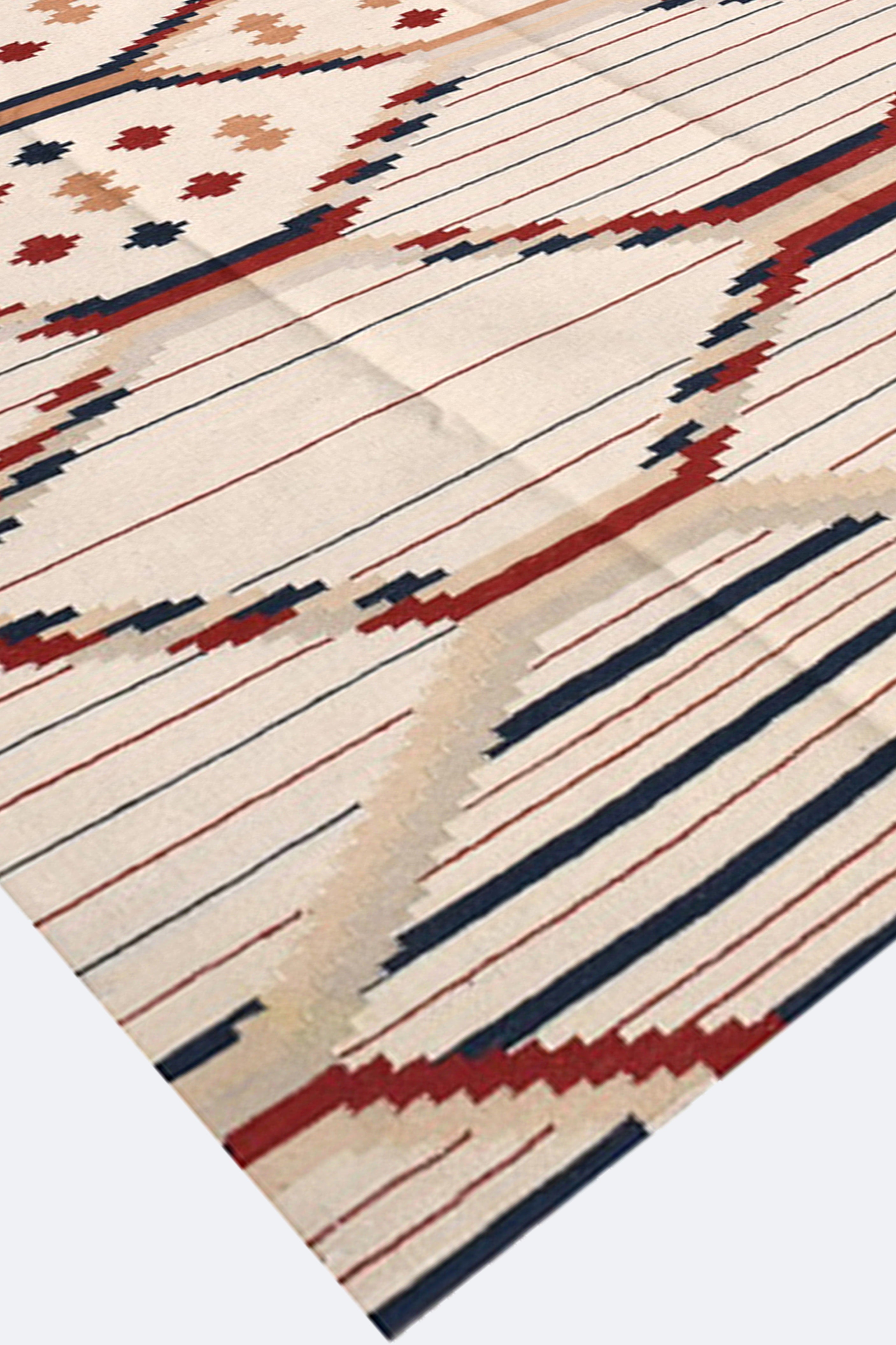 Southwestern Stripe Reversible Flatweave Rug
