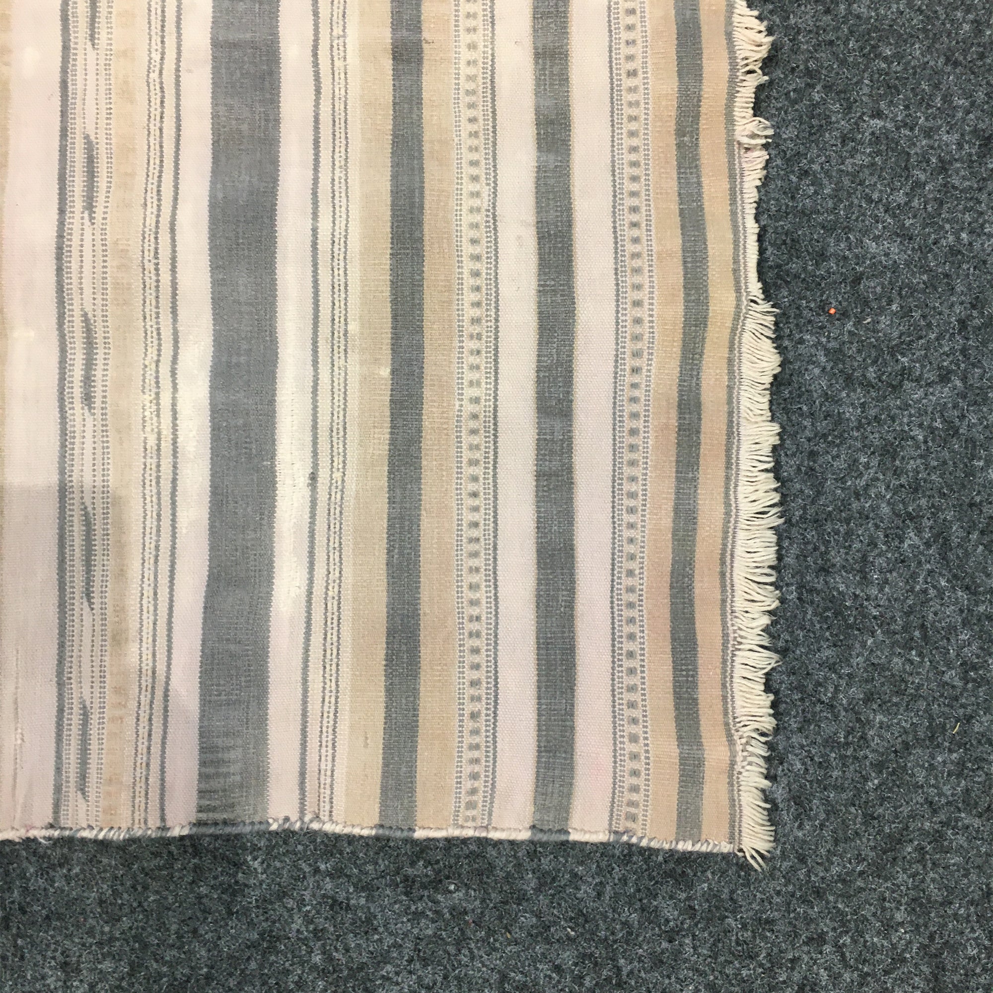 Jainamaz Prayer Rug in Slate Blue and Sand