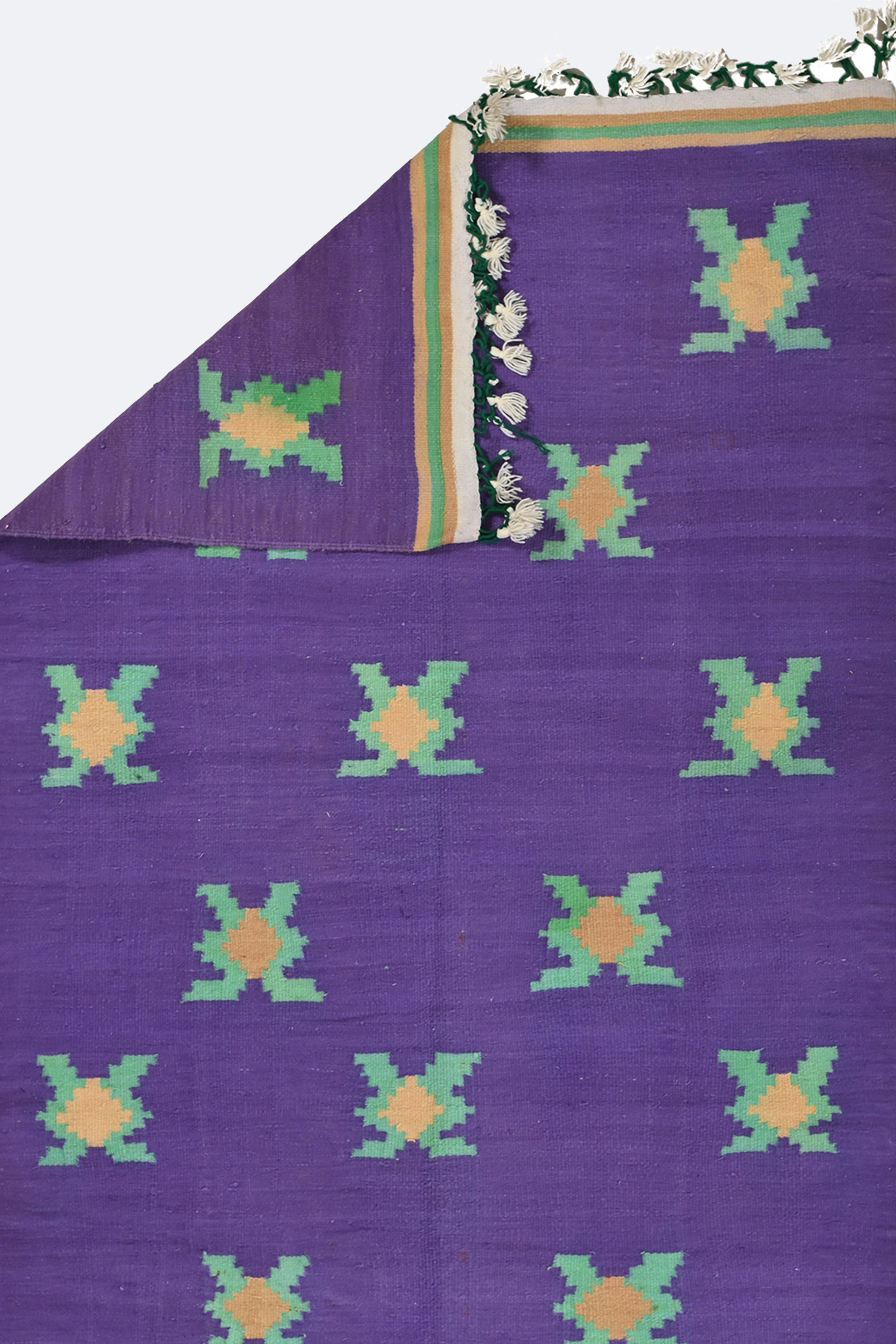 Lavender Blooms Punjabi Dhurrie