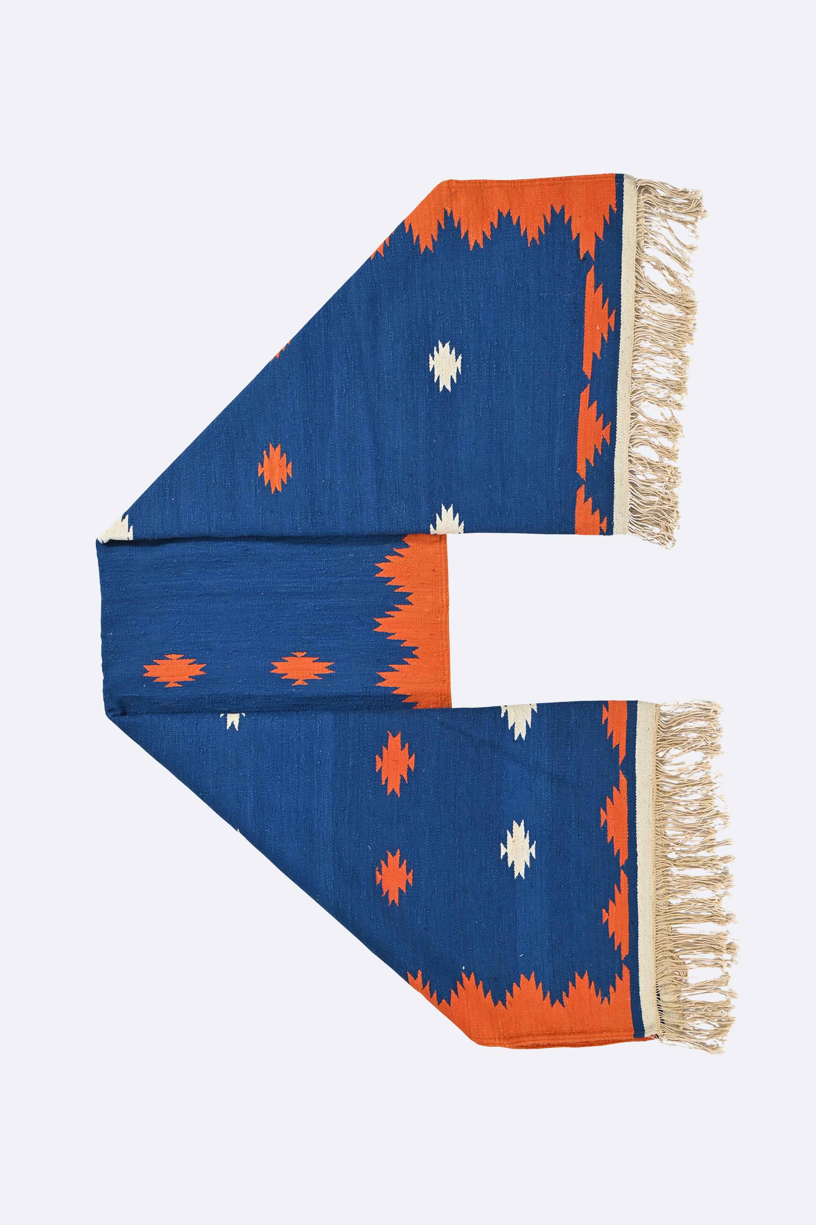 Indigo Ember Punjabi Dhurrie