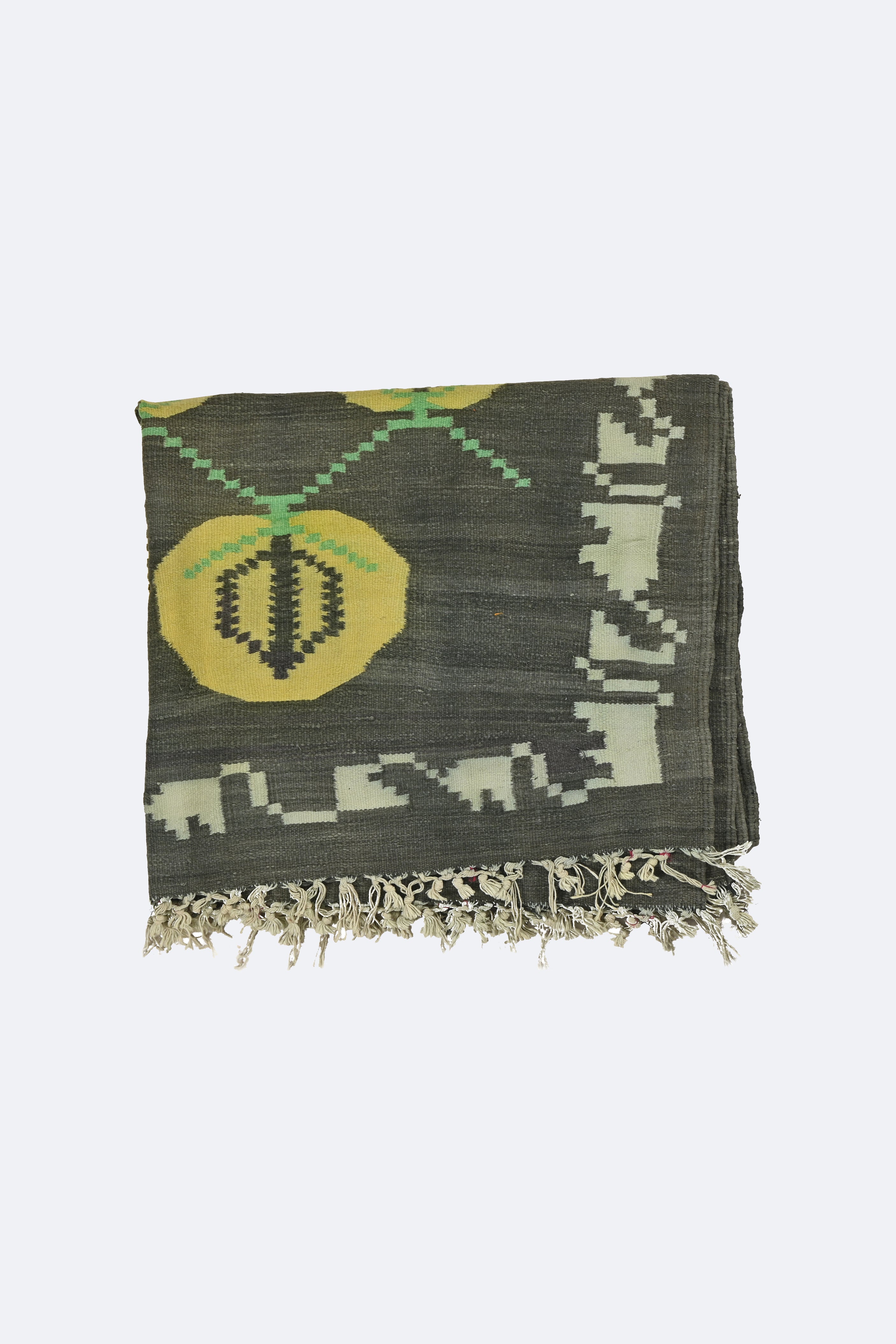 Olive Bloom Punjabi Dhurrie