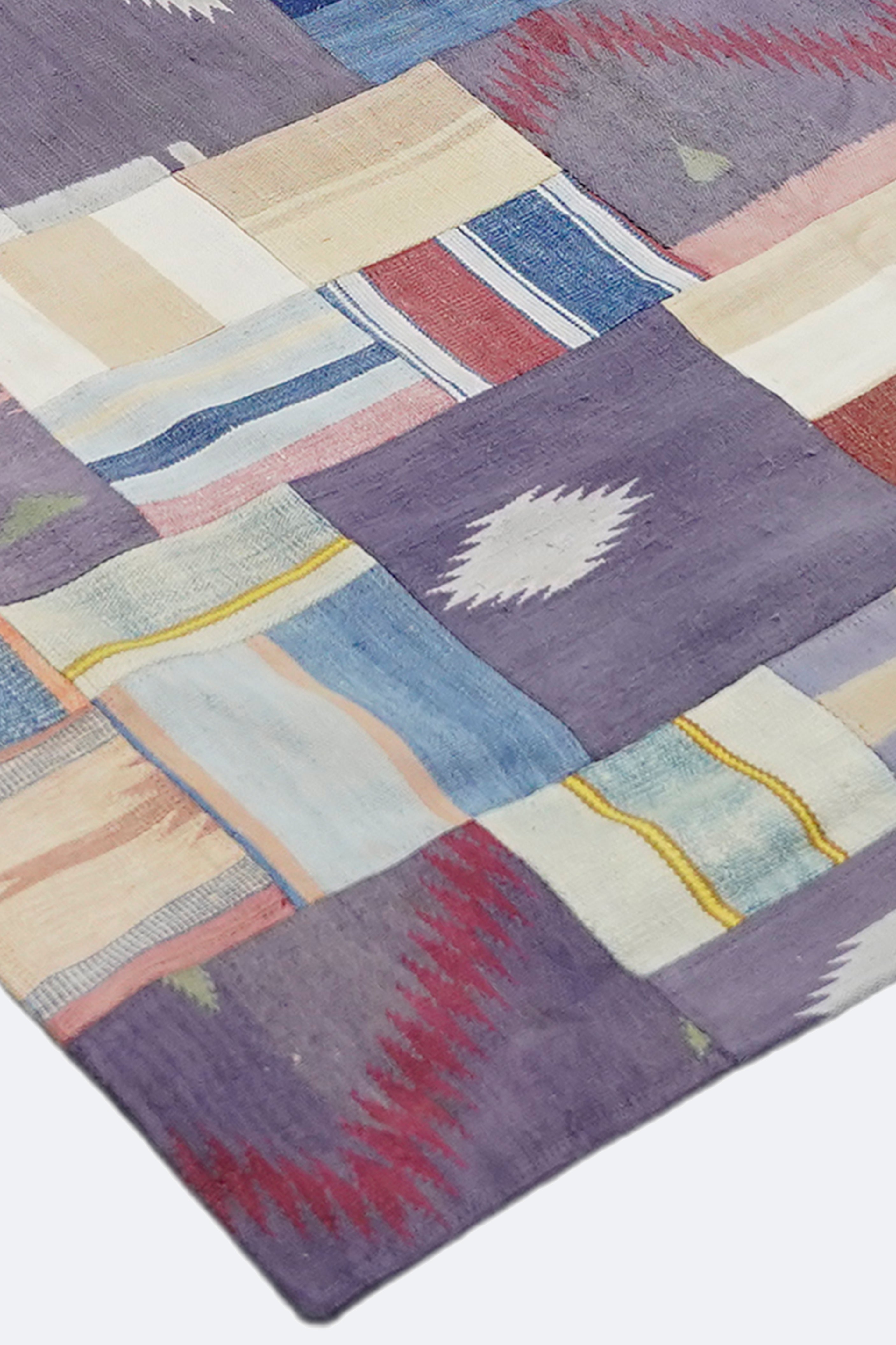 Modern Accent Patchwork Rug