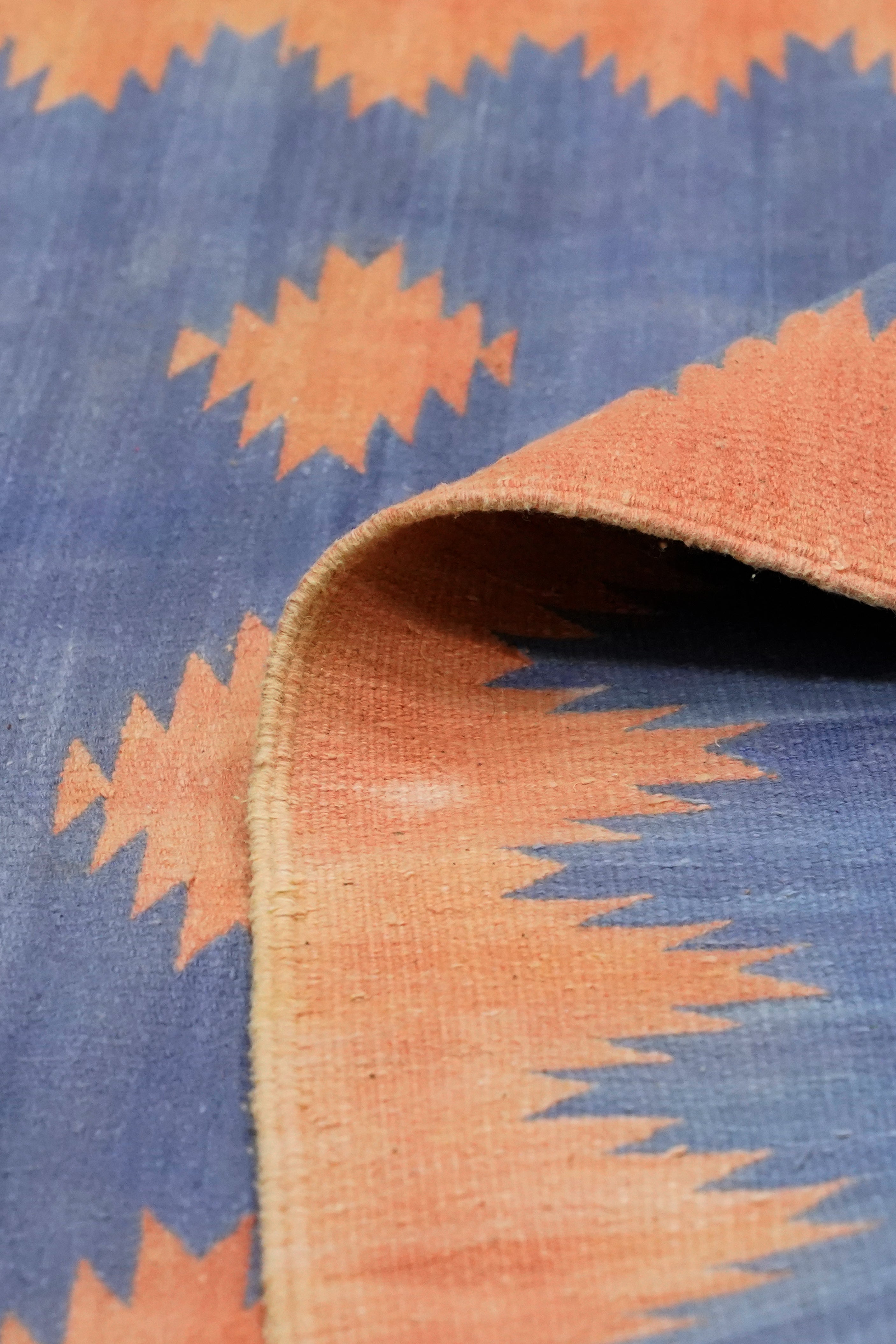 Sunset Diamond Ikat Punjabi Dhurrie